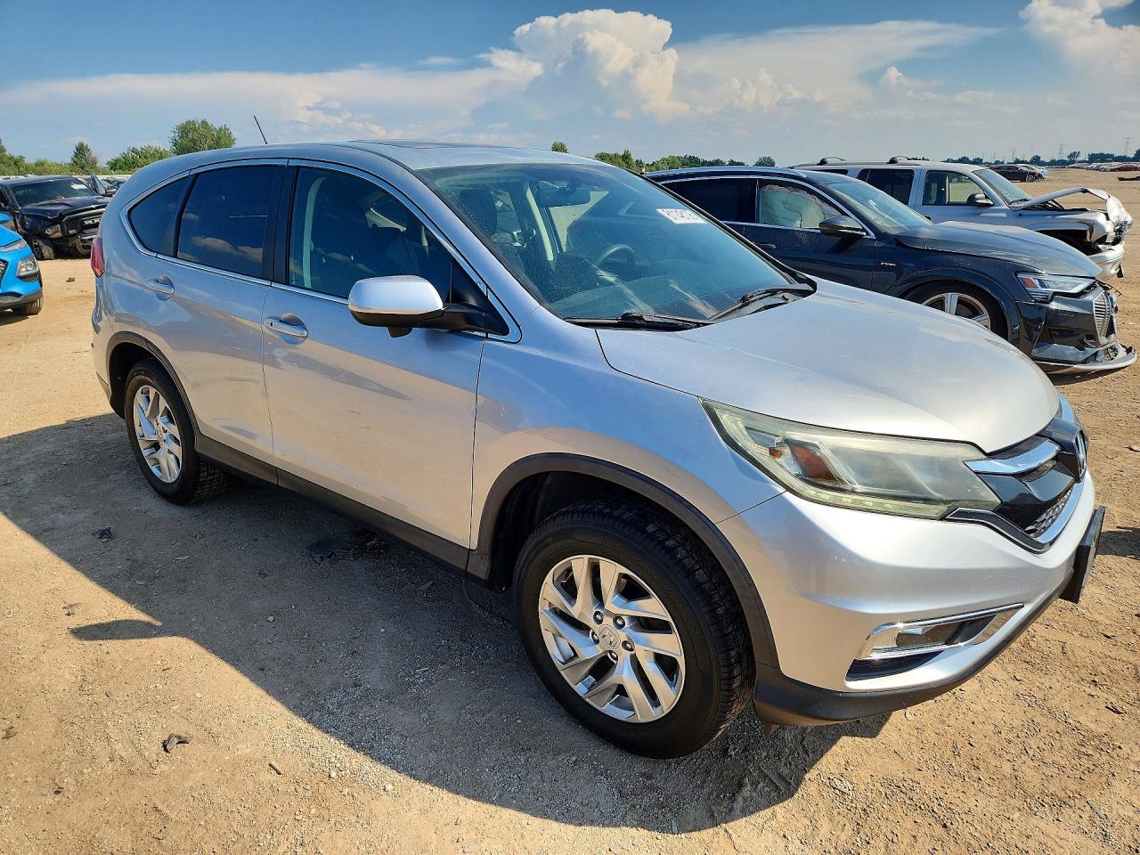 2015 Honda Cr-v Ex Silver vin: 5J6RM4H51FL001517