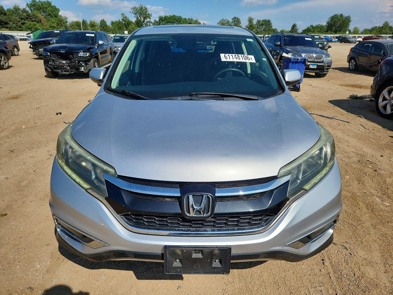 2015 Honda Cr-v Ex Silver vin: 5J6RM4H51FL001517