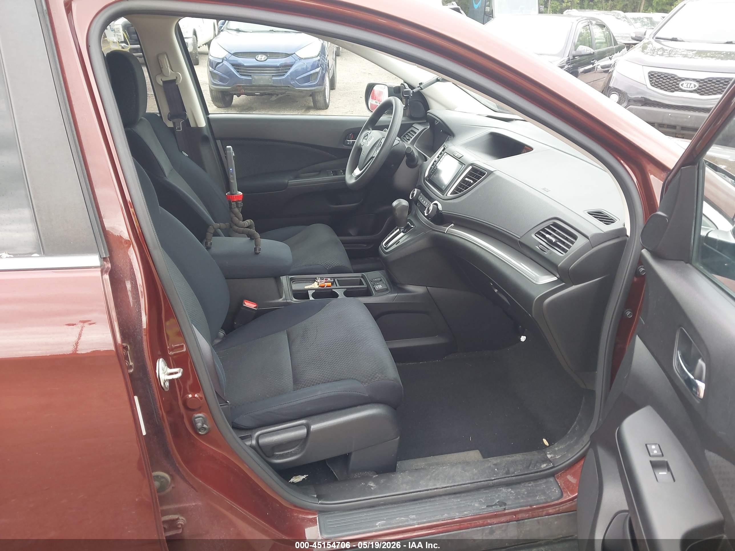 2015 Honda Cr-v Ex Red vin: 5J6RM4H51FL012498