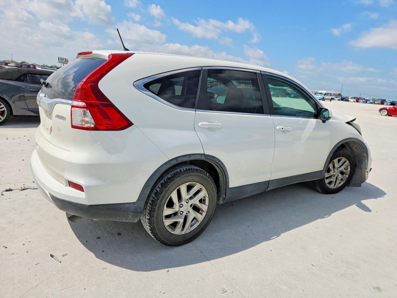 2015 Honda Cr-v Ex White vin: 5J6RM4H51FL029978