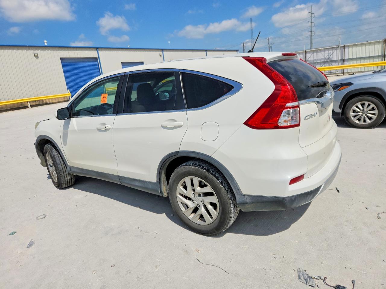 2015 Honda Cr-v Ex White vin: 5J6RM4H51FL029978