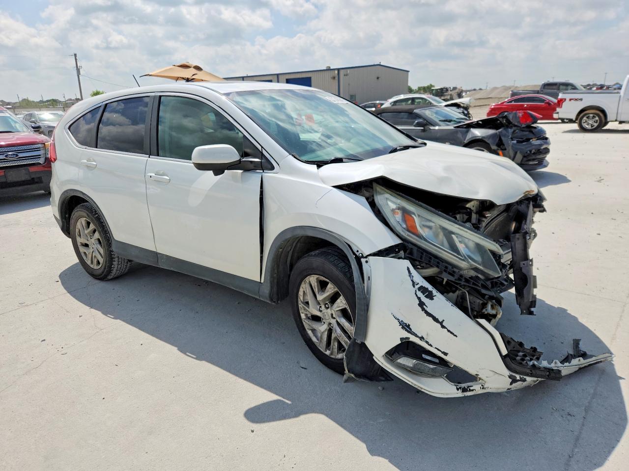 2015 Honda Cr-v Ex White vin: 5J6RM4H51FL029978