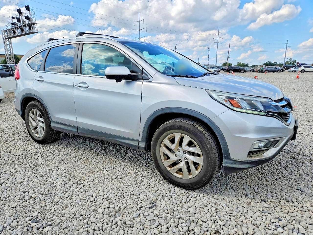 2015 Honda Cr-v Ex Silver vin: 5J6RM4H51FL038535