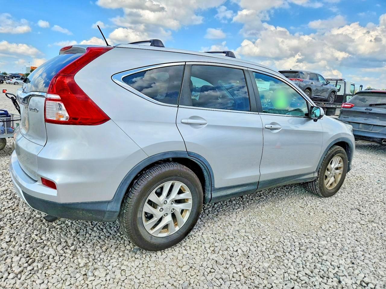2015 Honda Cr-v Ex Silver vin: 5J6RM4H51FL038535