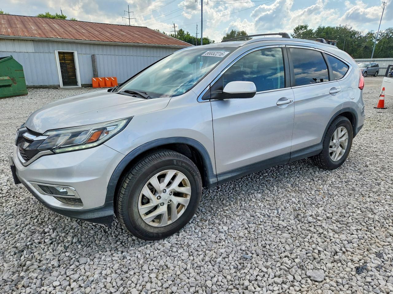 2015 Honda Cr-v Ex Серебряный vin: 5J6RM4H51FL038535