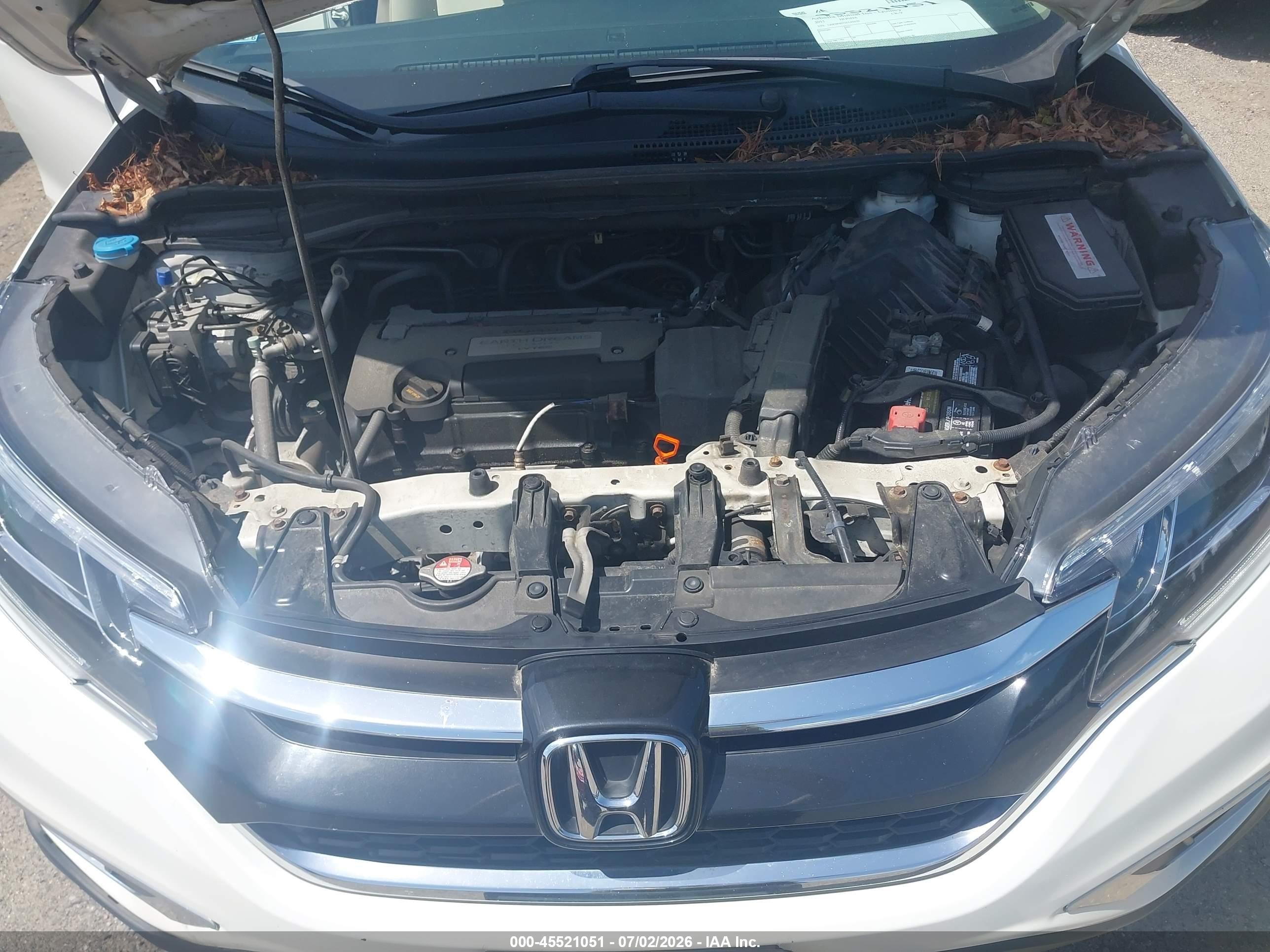 2015 Honda Cr-v Ex Белый vin: 5J6RM4H51FL056209