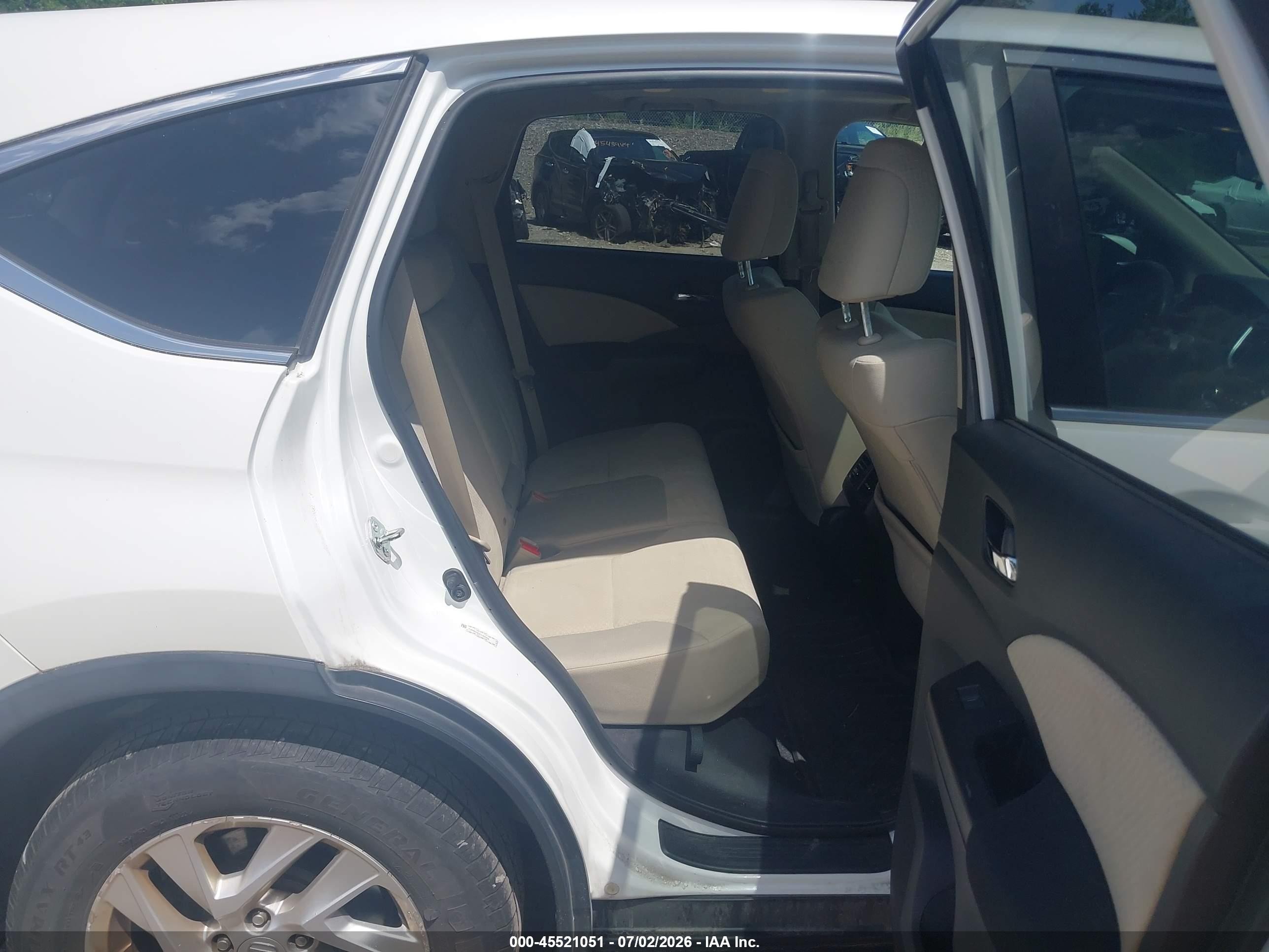 2015 Honda Cr-v Ex Белый vin: 5J6RM4H51FL056209