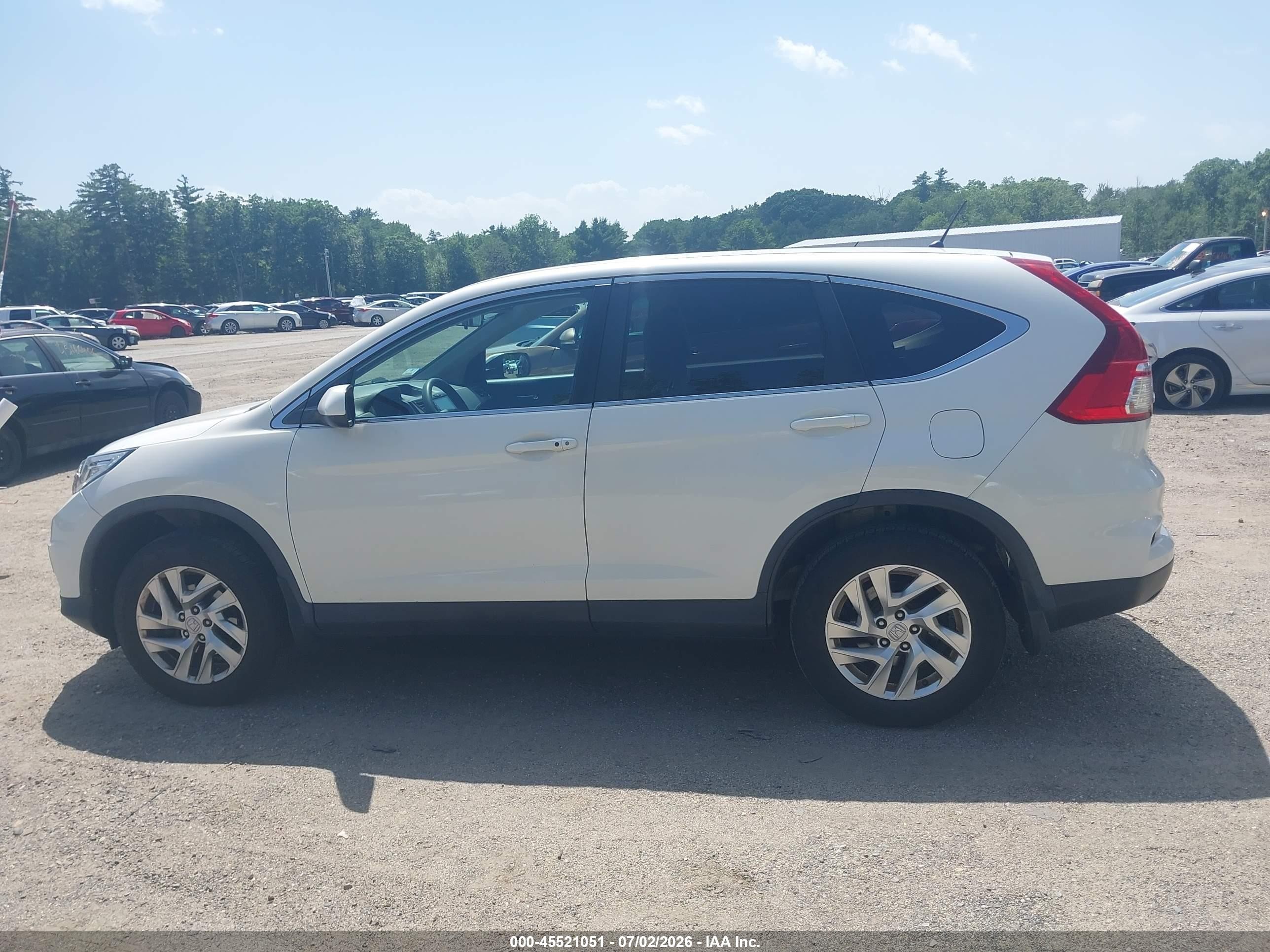 2015 Honda Cr-v Ex Белый vin: 5J6RM4H51FL056209