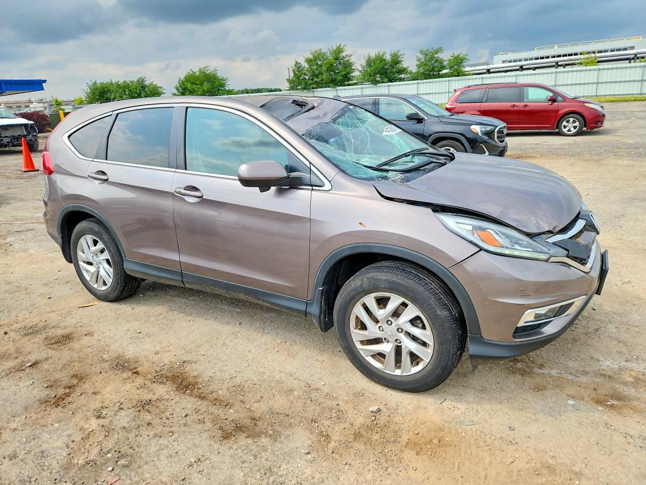 2015 Honda Cr-v Ex Gray vin: 5J6RM4H51FL072961
