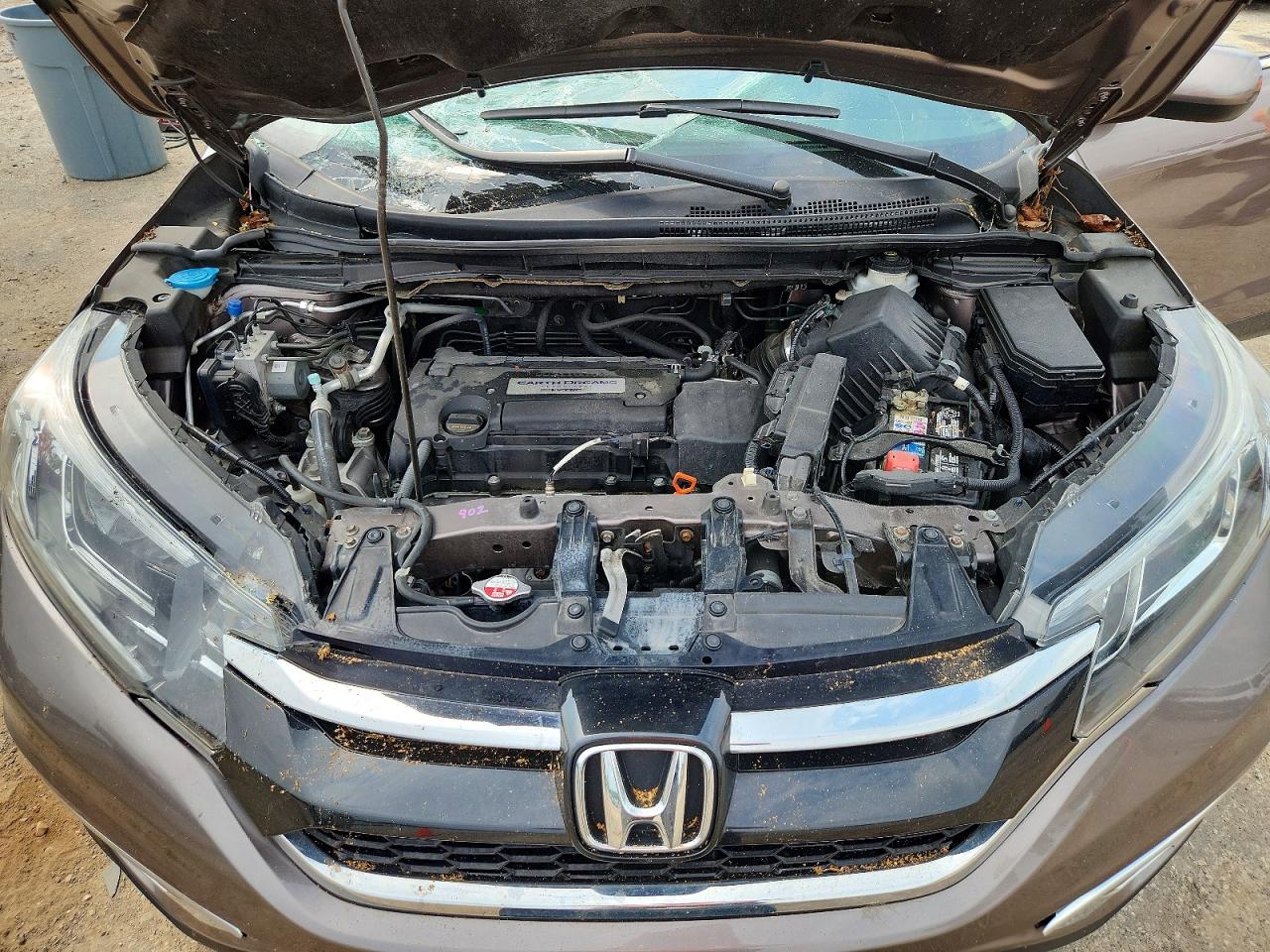 2015 Honda Cr-v Ex Gray vin: 5J6RM4H51FL072961