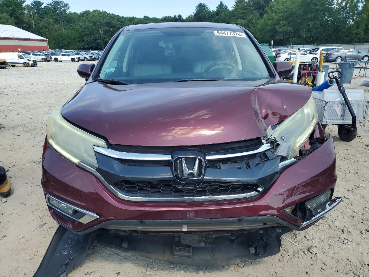 2015 Honda Cr-v Ex Red vin: 5J6RM4H51FL110009