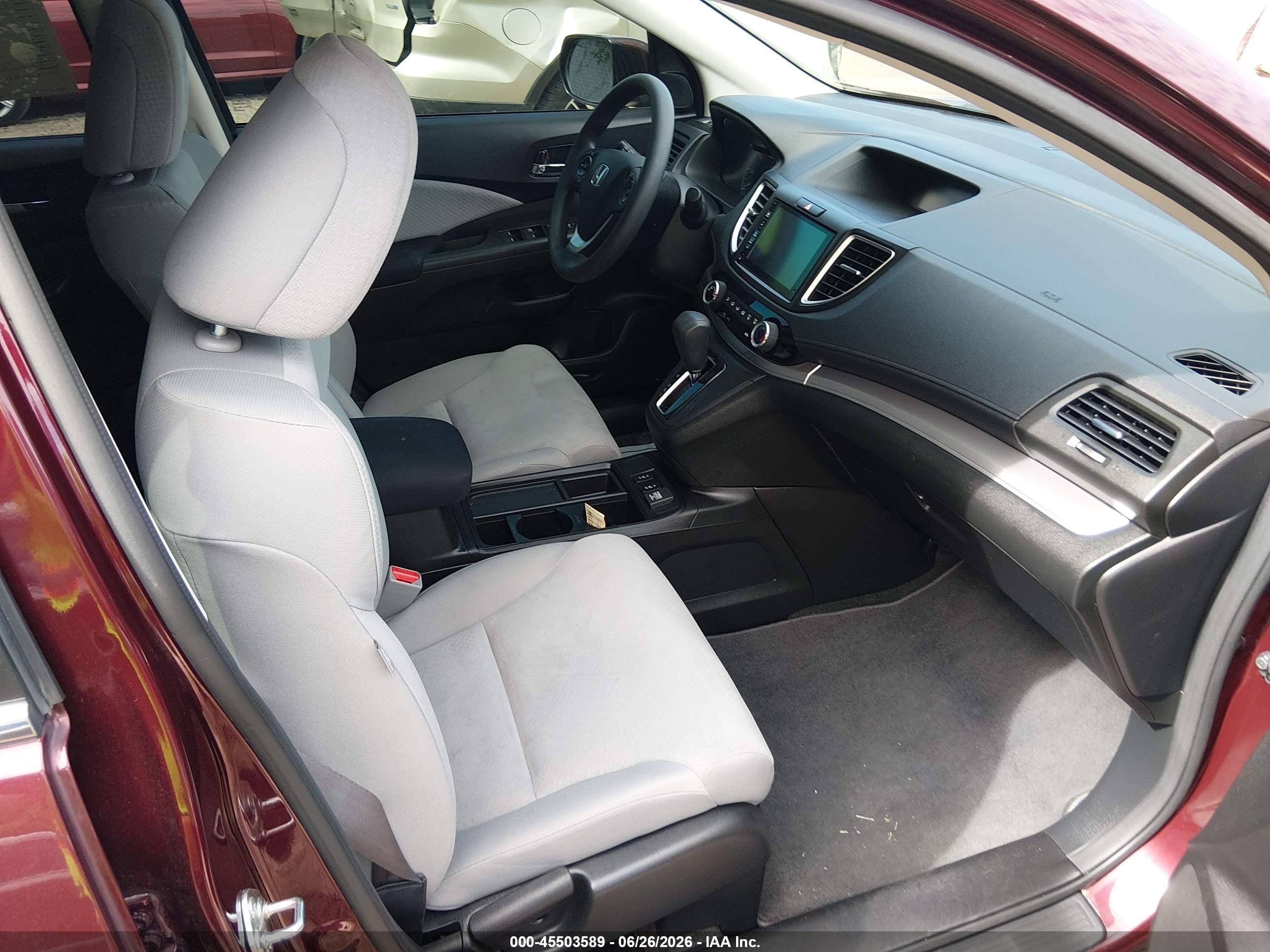 2015 Honda Cr-v Ex Burgundy vin: 5J6RM4H51FL113184