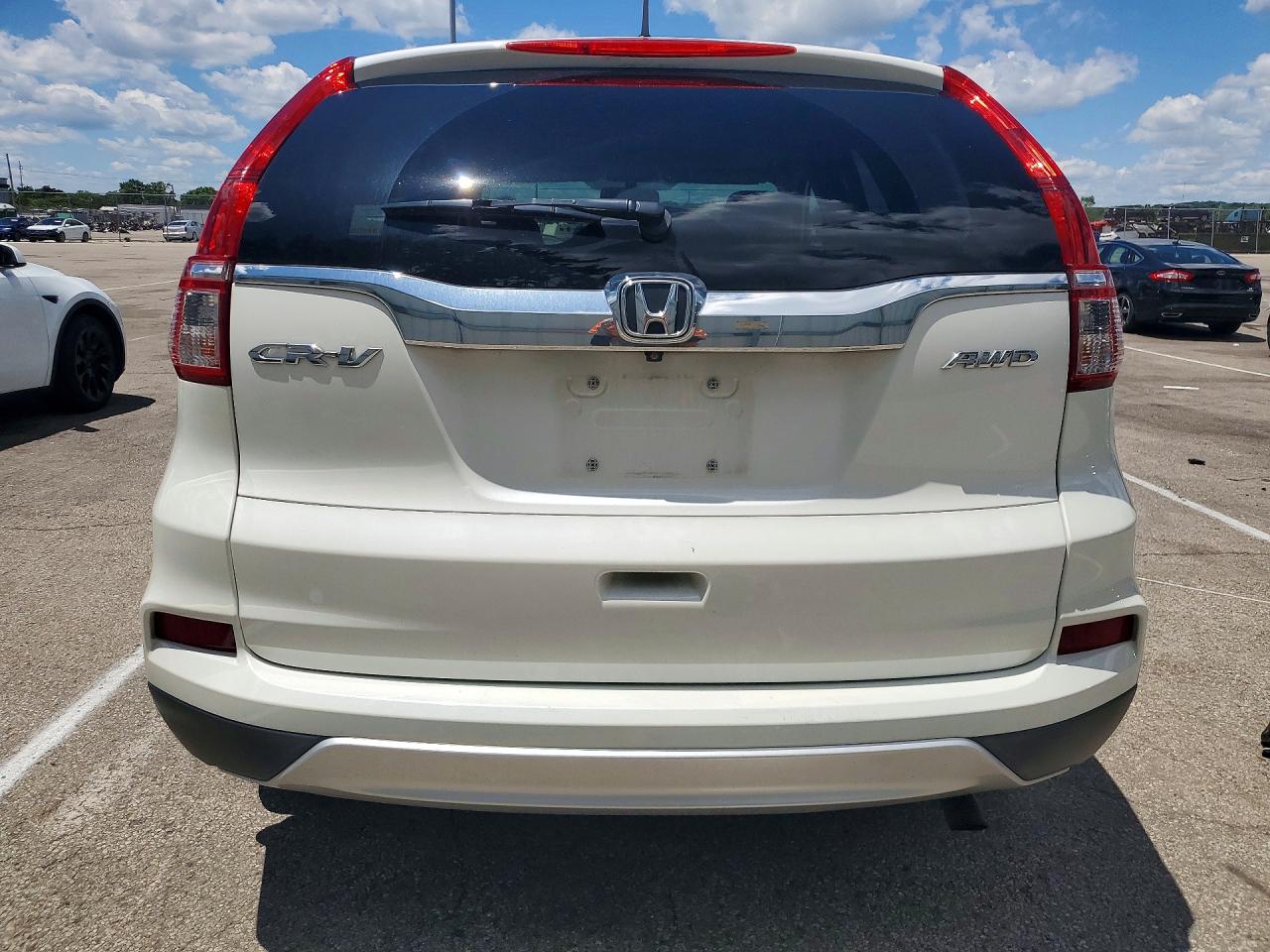 2015 Honda Cr-v Ex White vin: 5J6RM4H51FL129711