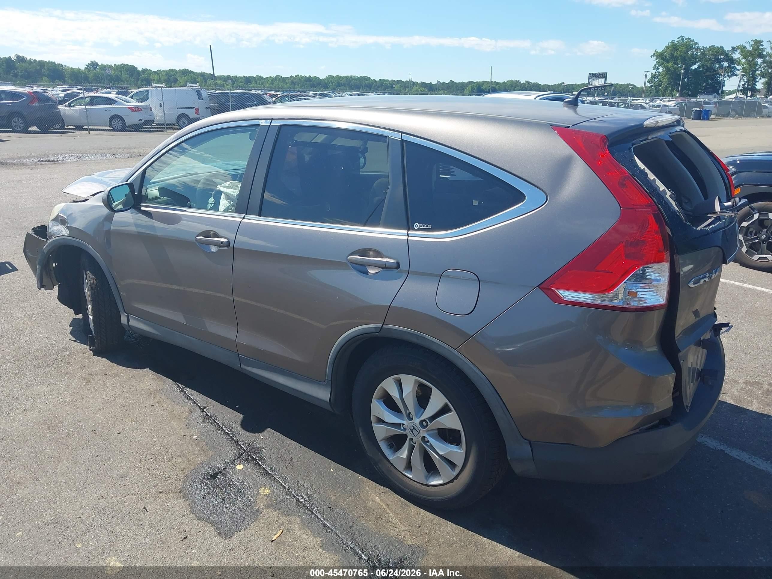 2012 Honda Cr-v Ex Gray vin: 5J6RM4H52CL014174