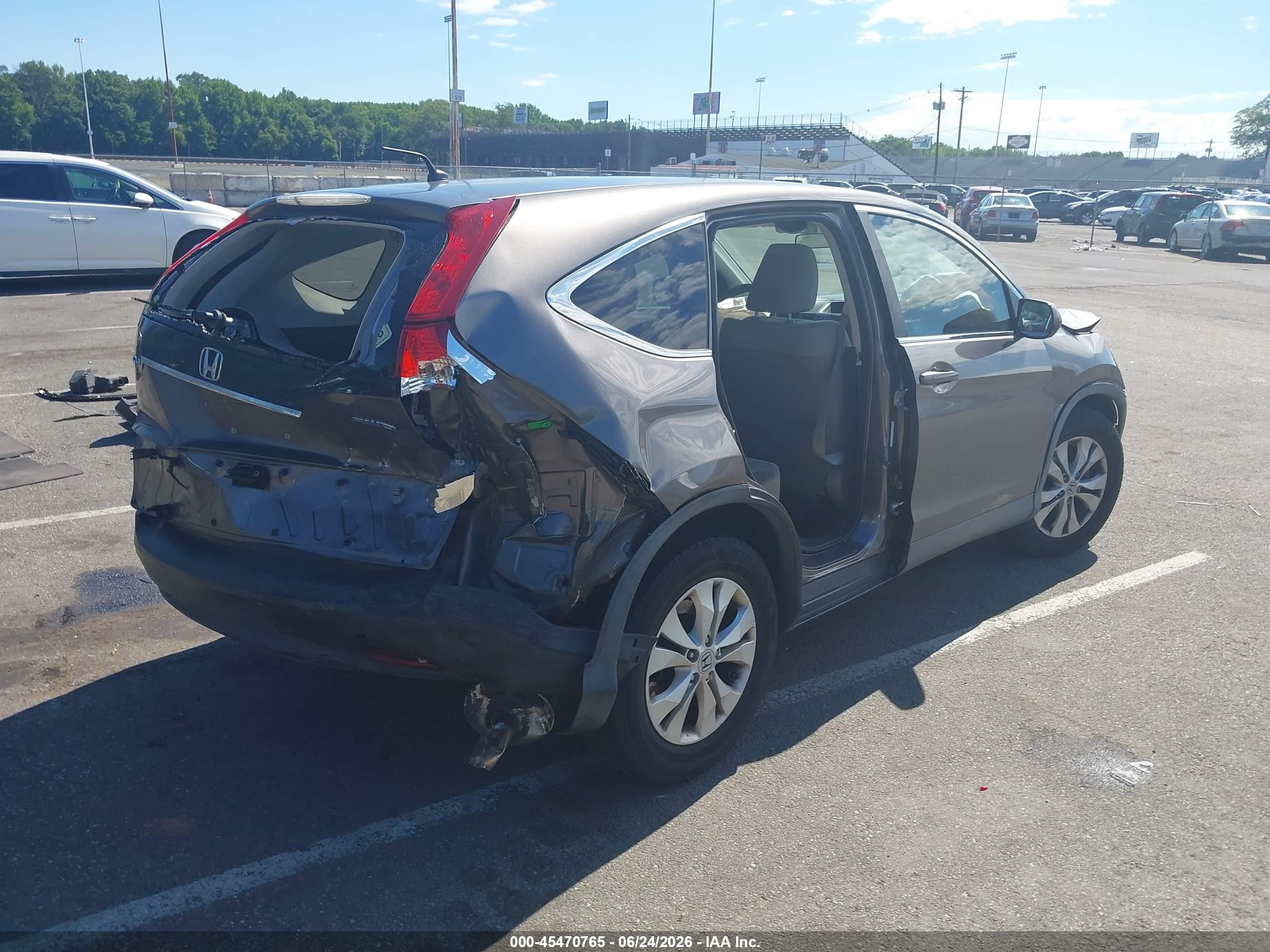 2012 Honda Cr-v Ex Gray vin: 5J6RM4H52CL014174