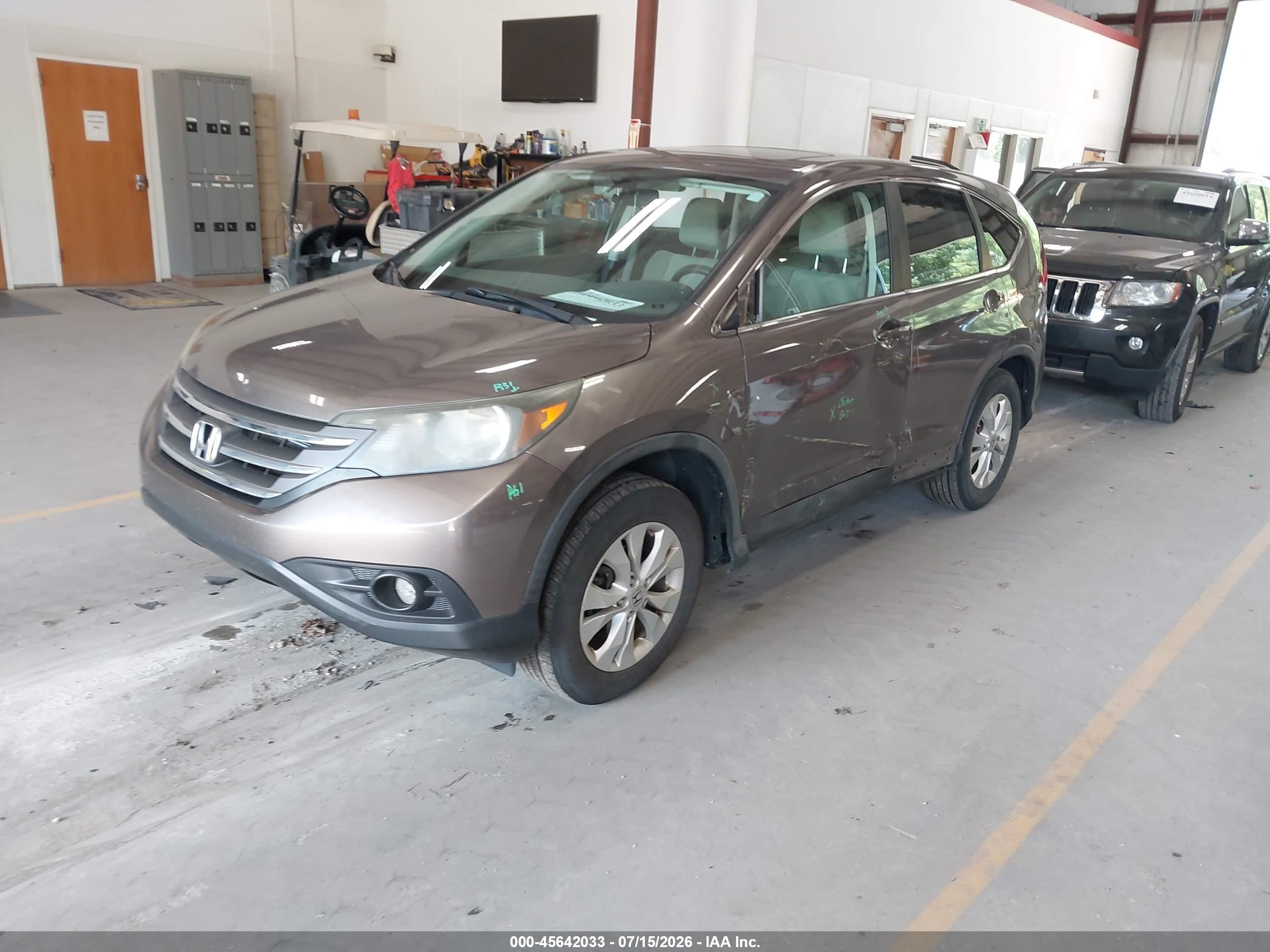 2012 Honda Cr-v Ex Brown vin: 5J6RM4H52CL018726