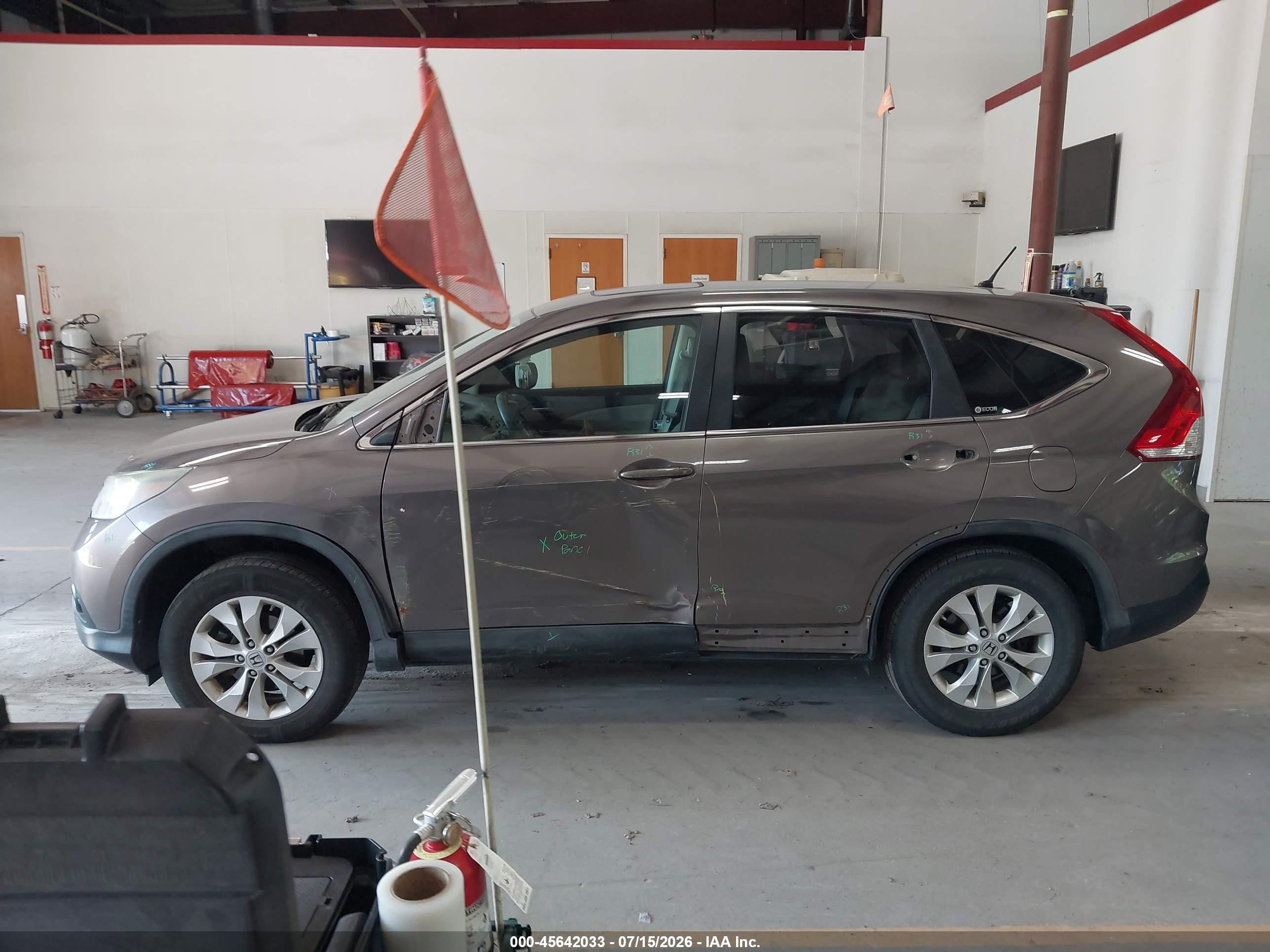 2012 Honda Cr-v Ex Brown vin: 5J6RM4H52CL018726