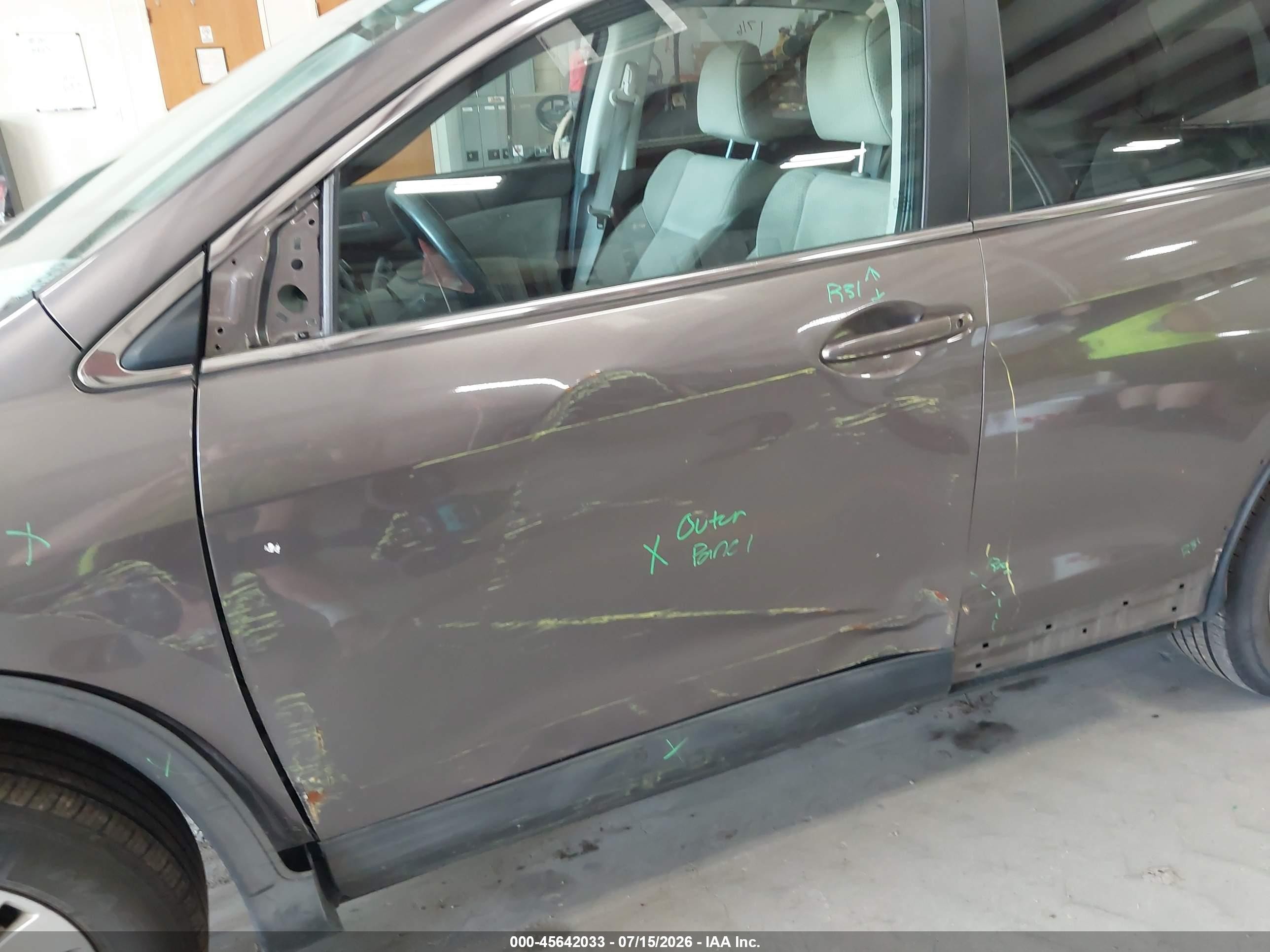 2012 Honda Cr-v Ex Brown vin: 5J6RM4H52CL018726