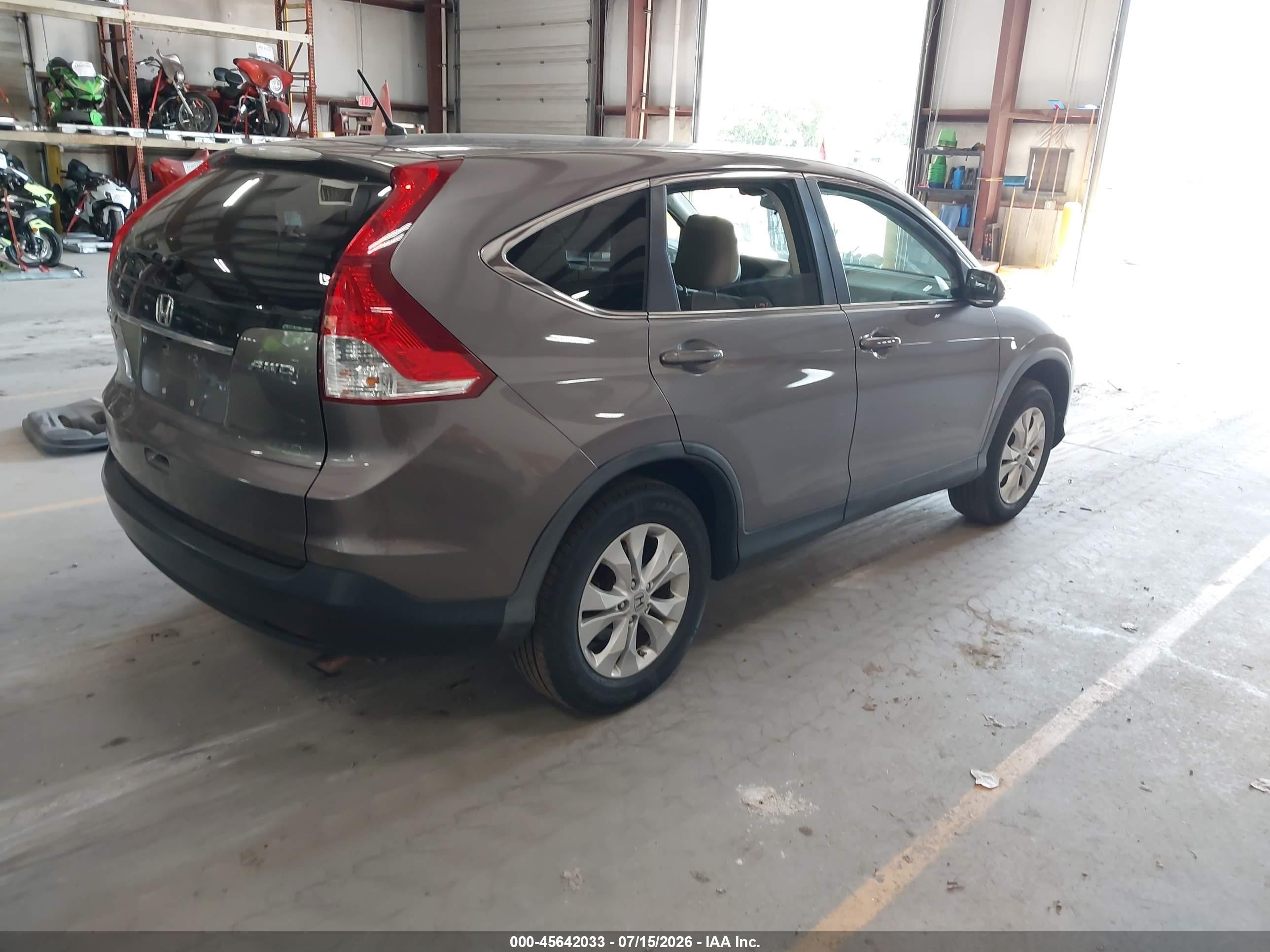 2012 Honda Cr-v Ex Brown vin: 5J6RM4H52CL018726