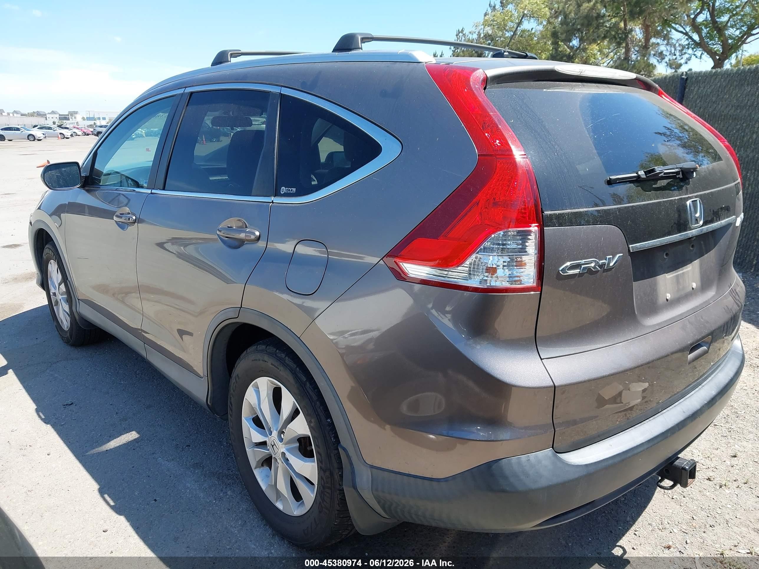 2012 Honda Cr-v Ex Gray vin: 5J6RM4H52CL027538