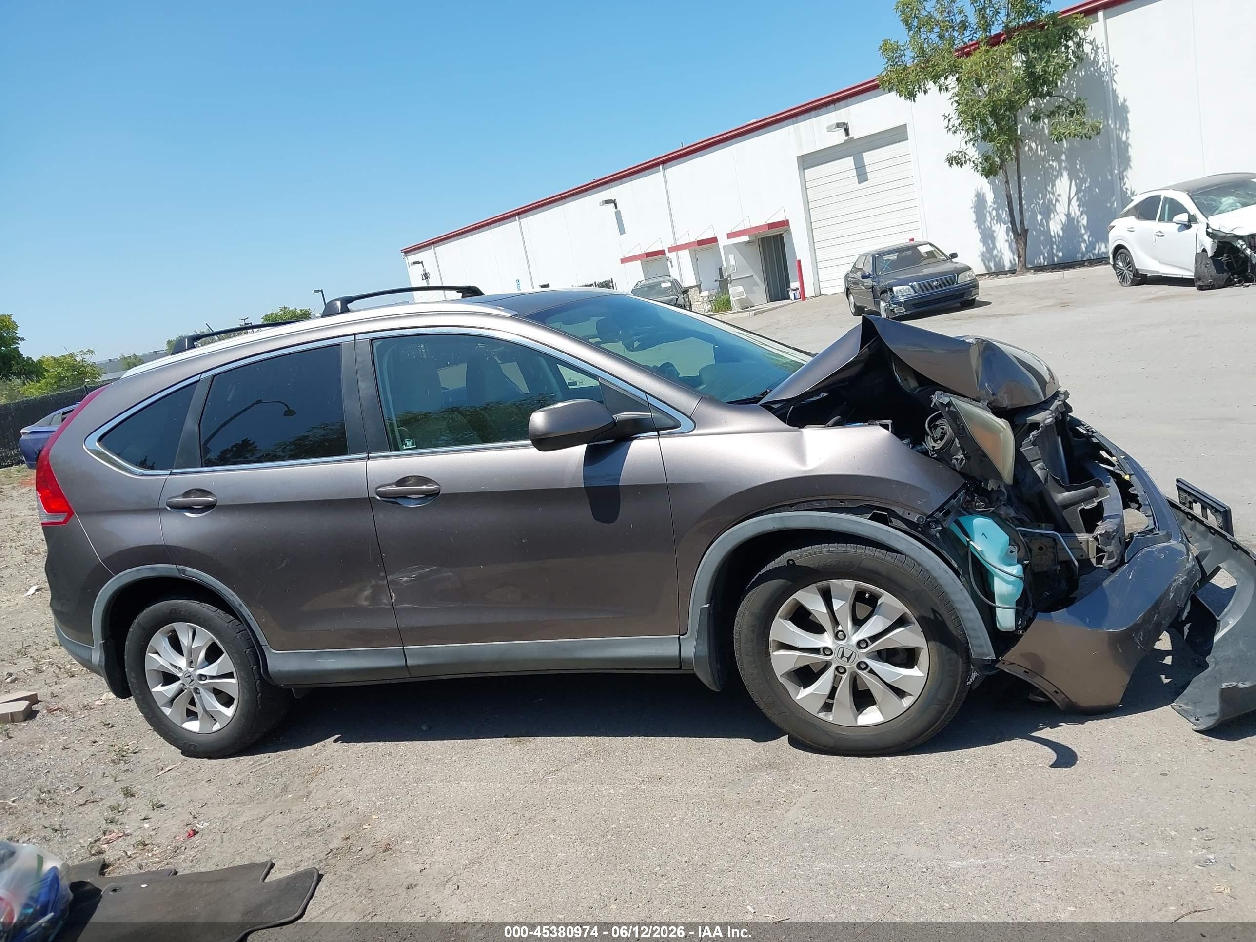 2012 Honda Cr-v Ex Gray vin: 5J6RM4H52CL027538