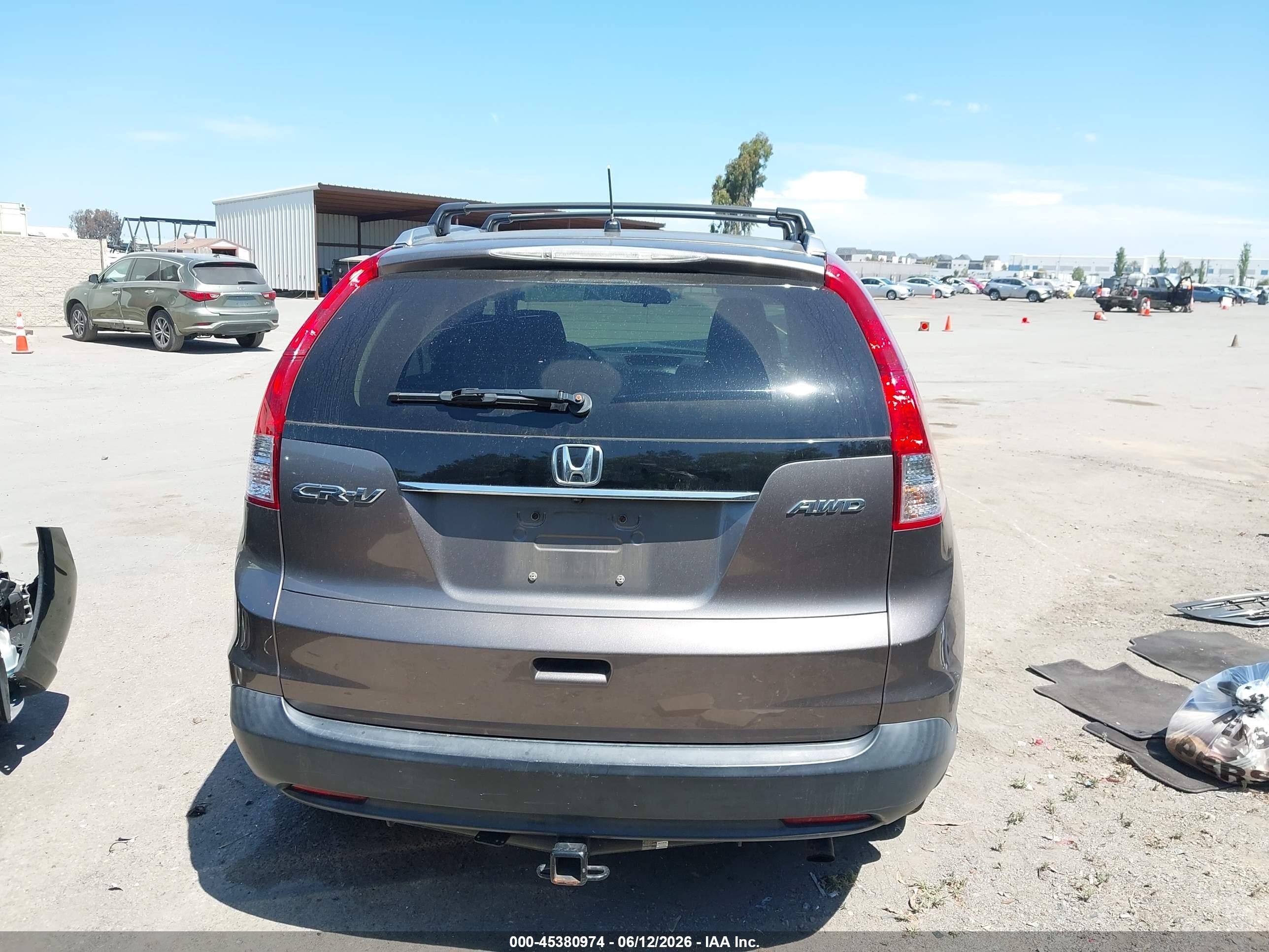 2012 Honda Cr-v Ex Gray vin: 5J6RM4H52CL027538