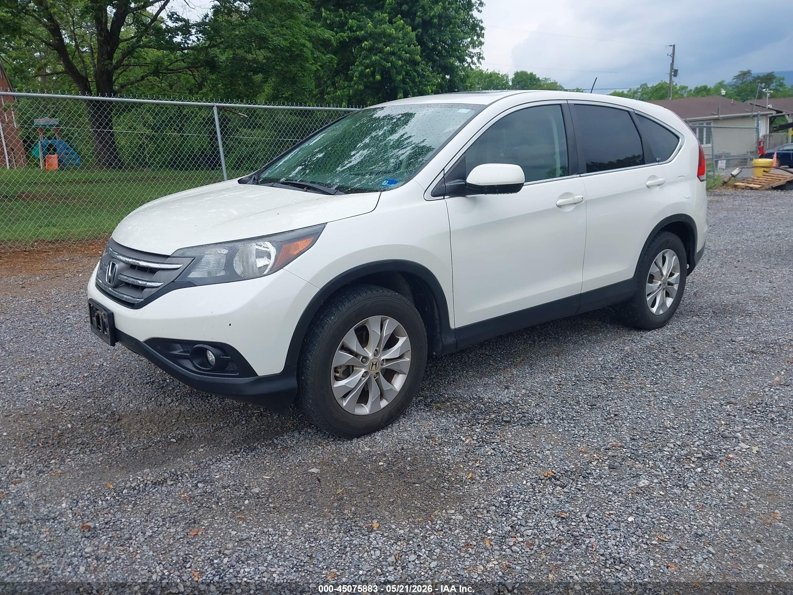 2012 Honda Cr-v Ex Белый vin: 5J6RM4H52CL040225