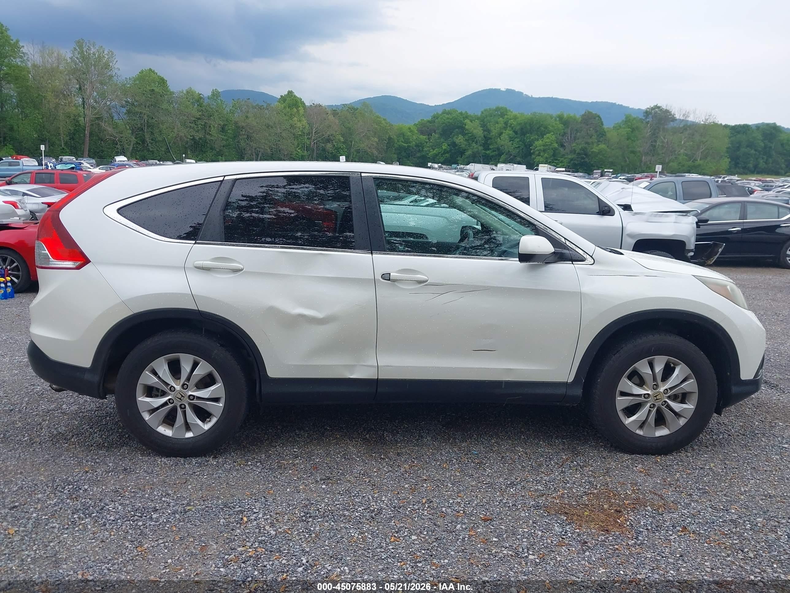 2012 Honda Cr-v Ex Белый vin: 5J6RM4H52CL040225