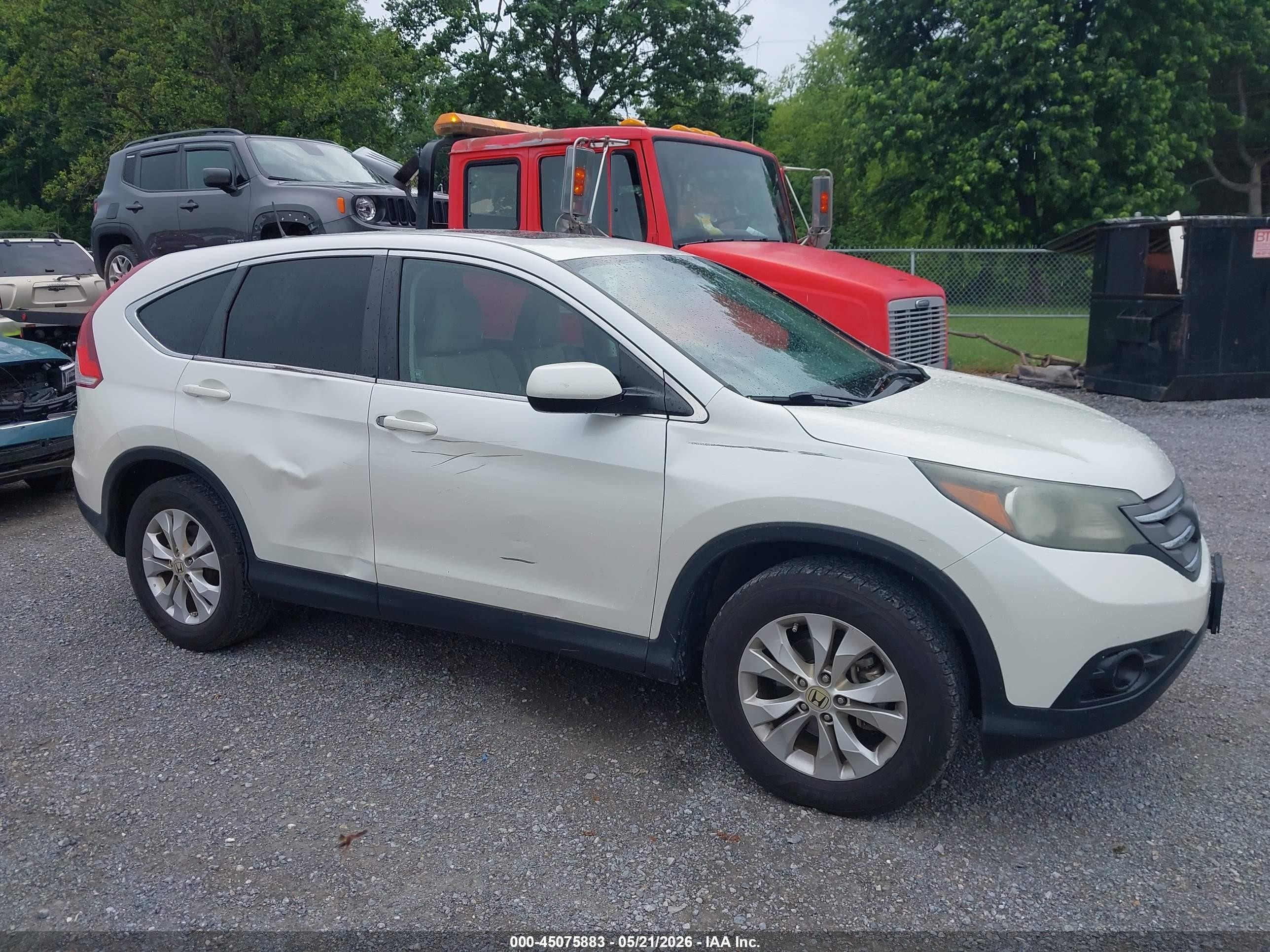2012 Honda Cr-v Ex Белый vin: 5J6RM4H52CL040225
