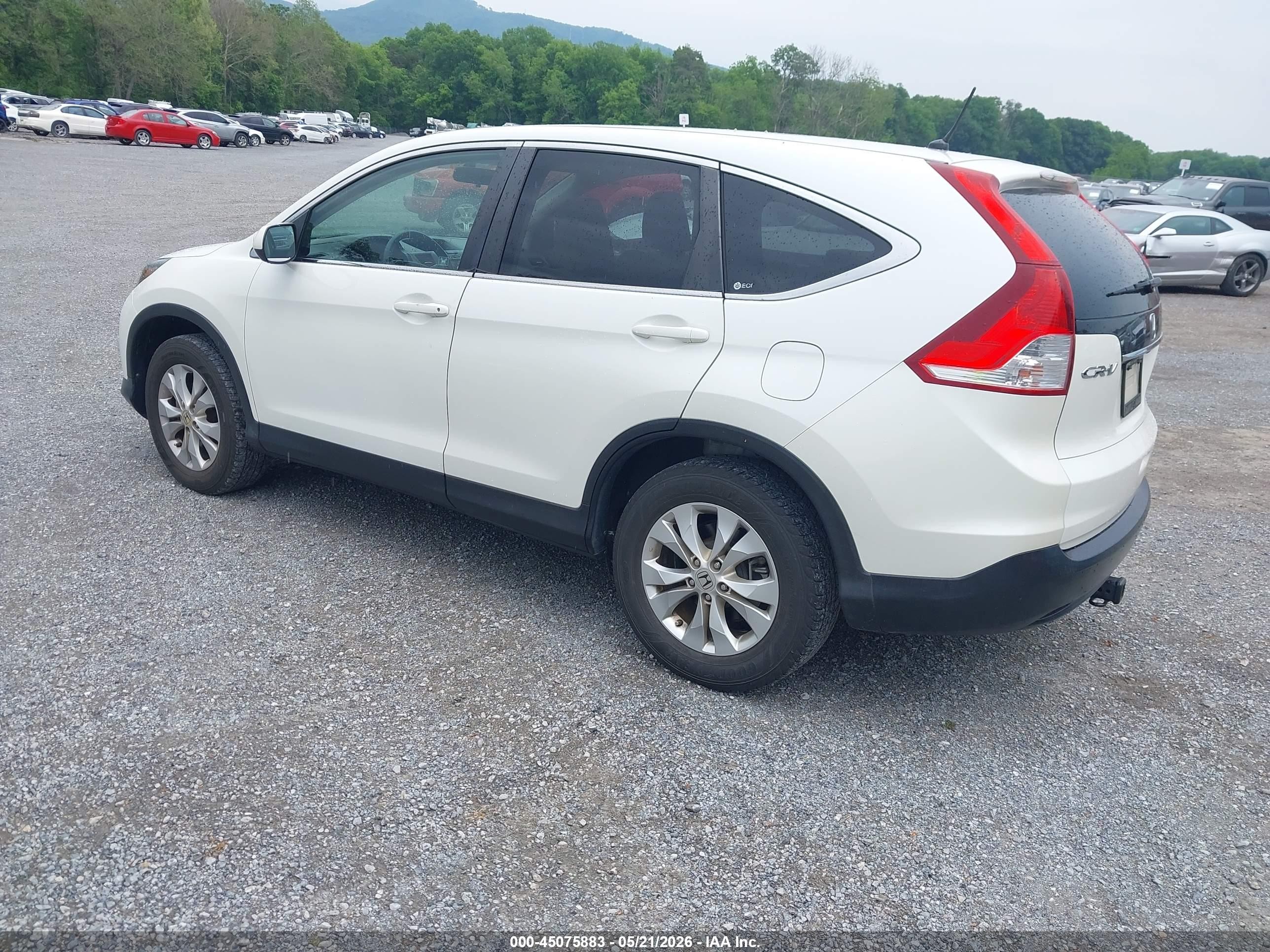2012 Honda Cr-v Ex Белый vin: 5J6RM4H52CL040225