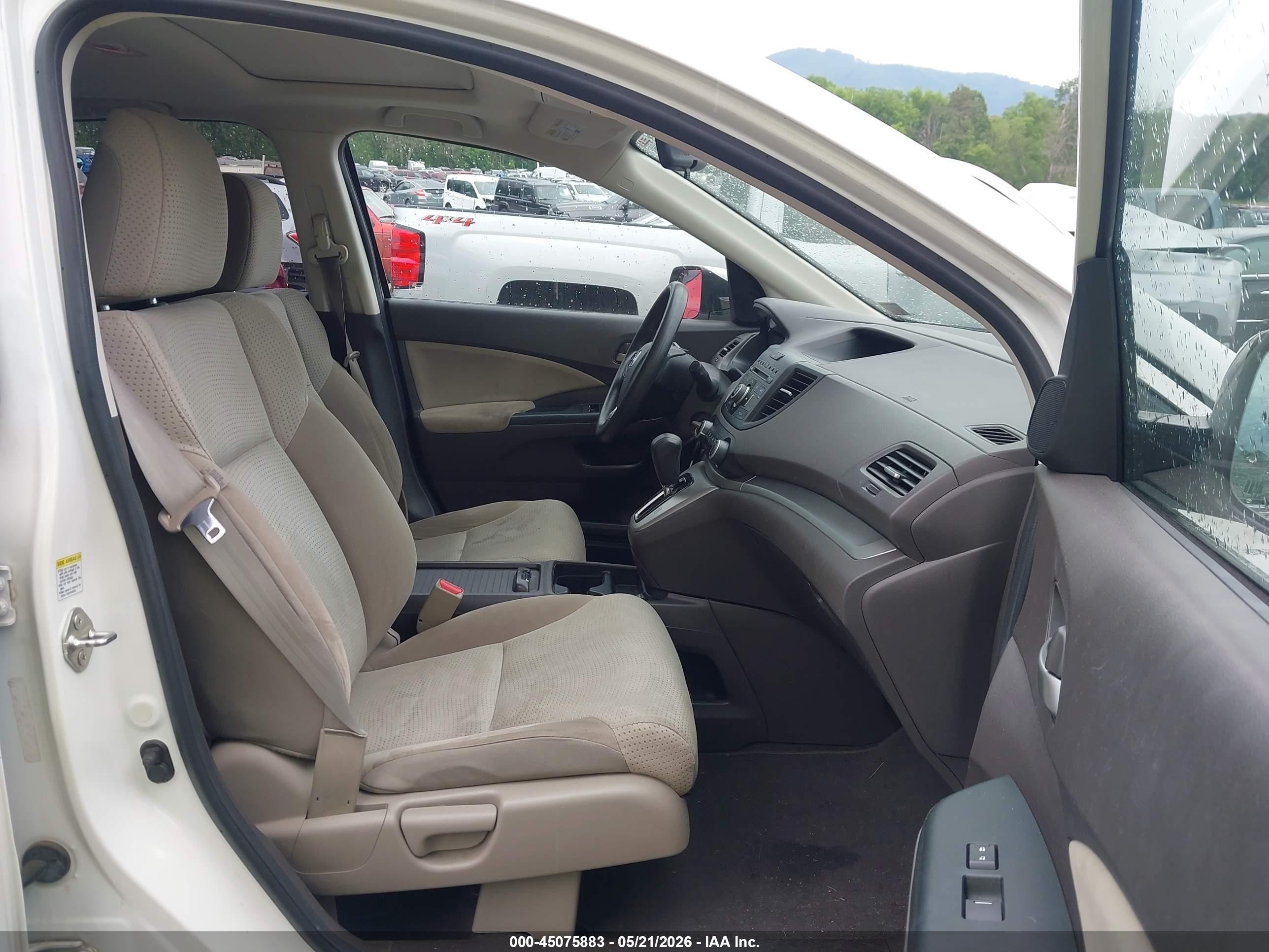 2012 Honda Cr-v Ex Белый vin: 5J6RM4H52CL040225