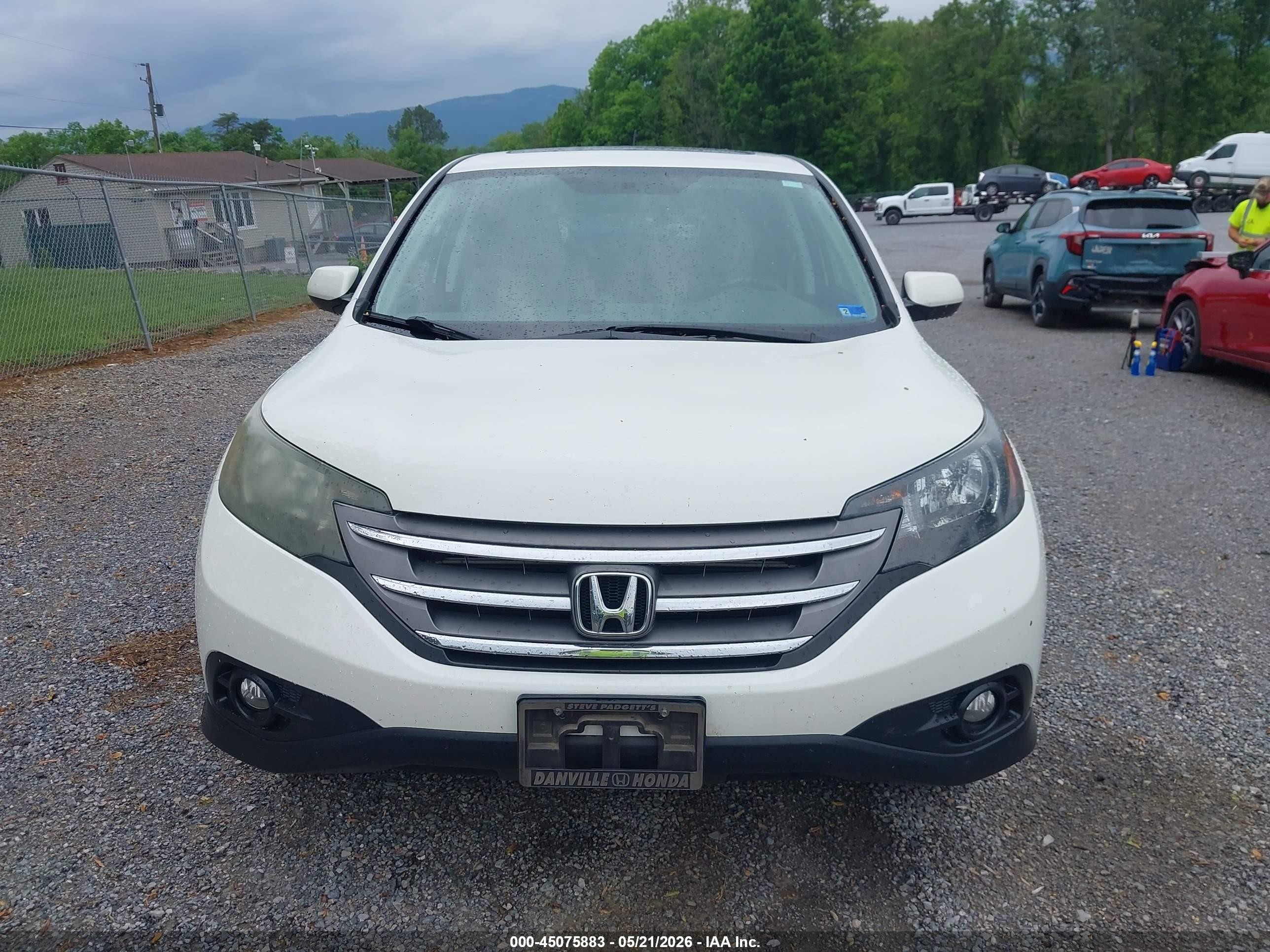 2012 Honda Cr-v Ex Белый vin: 5J6RM4H52CL040225