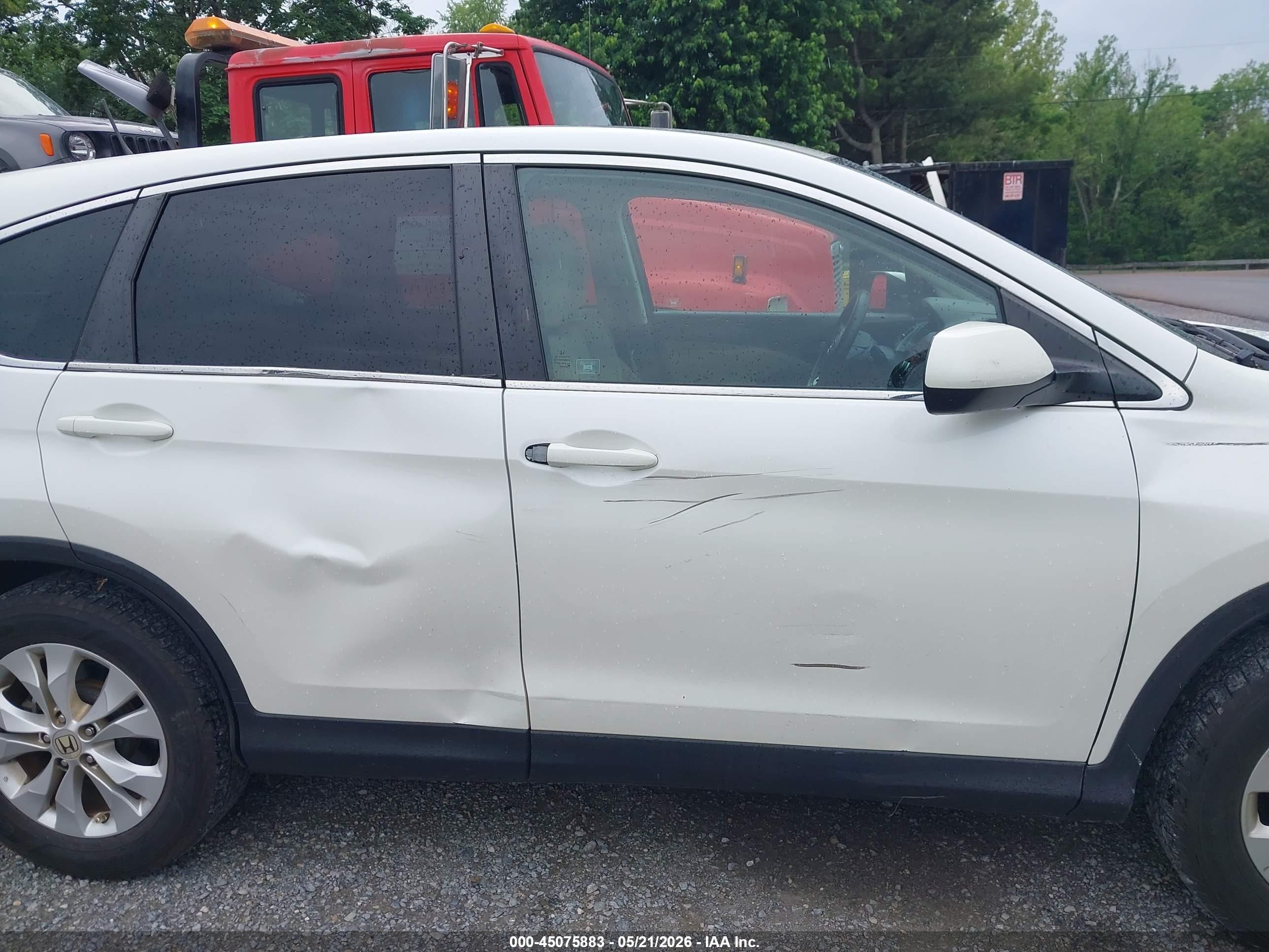 2012 Honda Cr-v Ex Белый vin: 5J6RM4H52CL040225