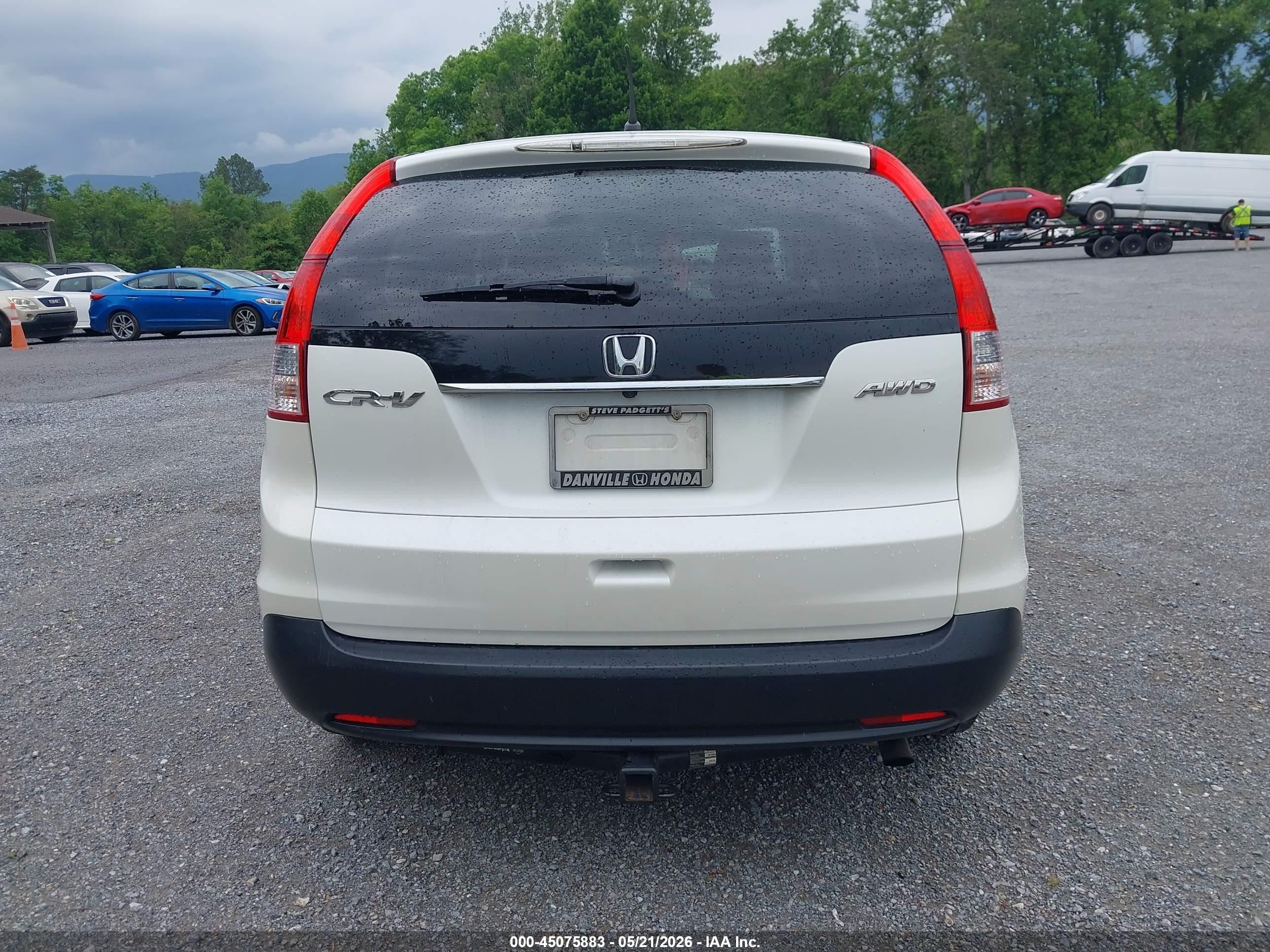2012 Honda Cr-v Ex Белый vin: 5J6RM4H52CL040225