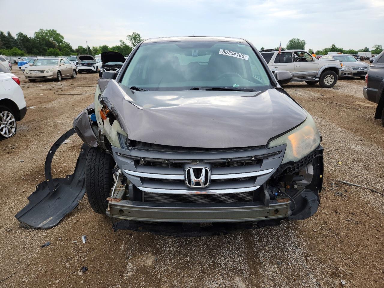2012 Honda Cr-v Ex Gray vin: 5J6RM4H52CL044534