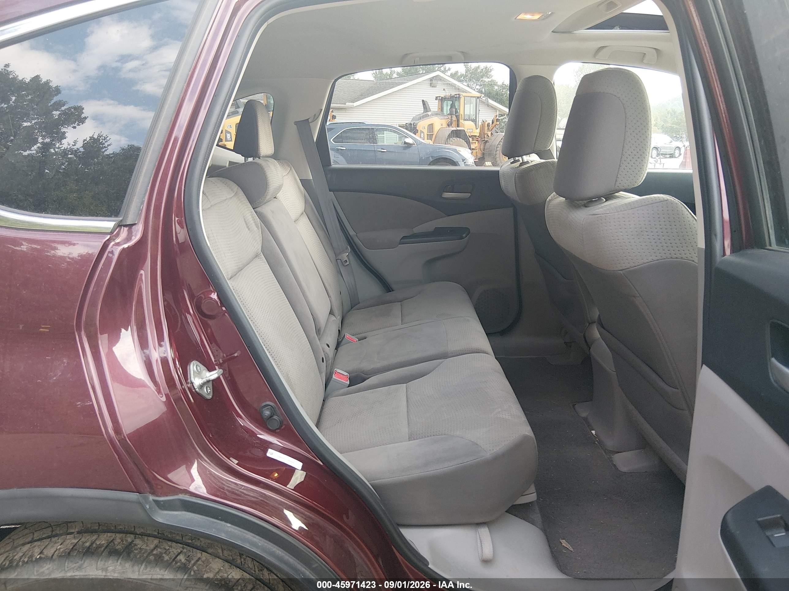 2012 Honda Cr-v Ex Burgundy vin: 5J6RM4H52CL045490