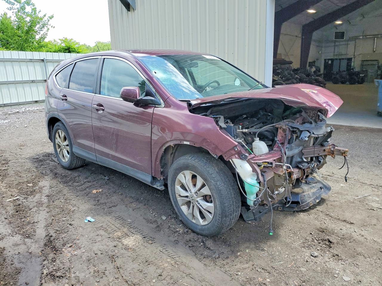 2012 Honda Cr-v Ex Burgundy vin: 5J6RM4H52CL048759