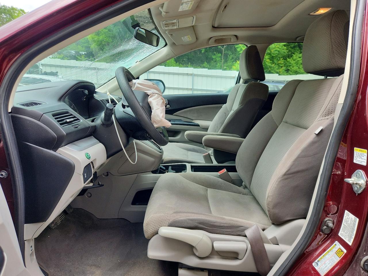 2012 Honda Cr-v Ex Burgundy vin: 5J6RM4H52CL048759