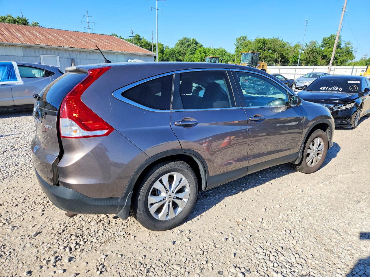 2012 Honda Cr-v Ex Gray vin: 5J6RM4H52CL050947