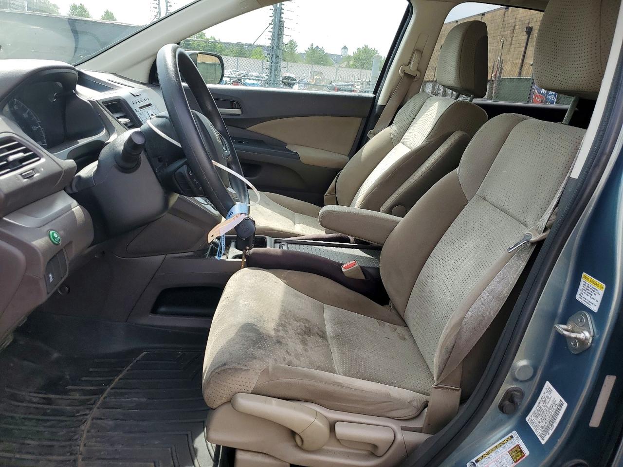 2012 Honda Cr-v Ex Blue vin: 5J6RM4H52CL051547