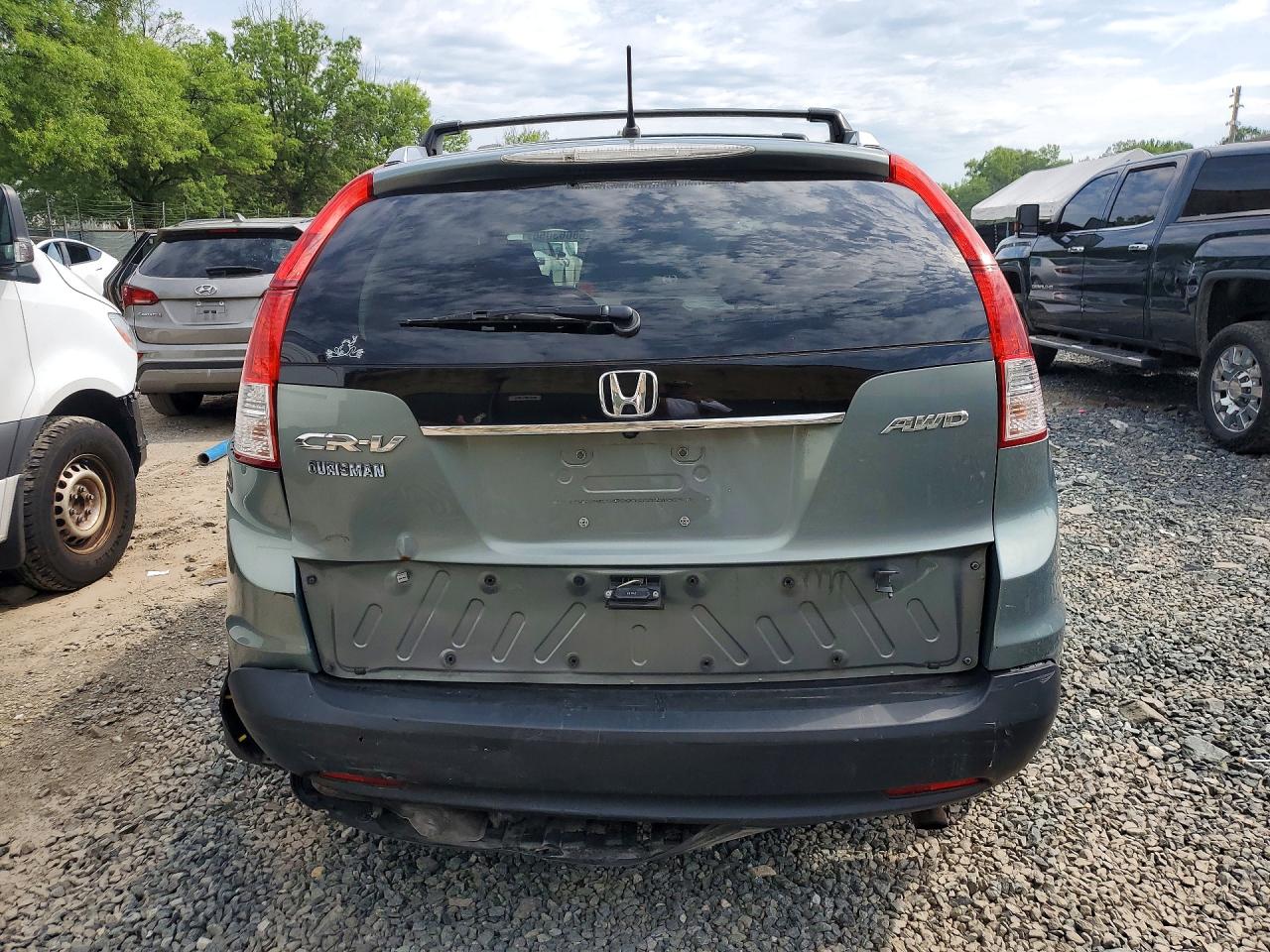 2012 Honda Cr-v Ex Blue vin: 5J6RM4H52CL051547