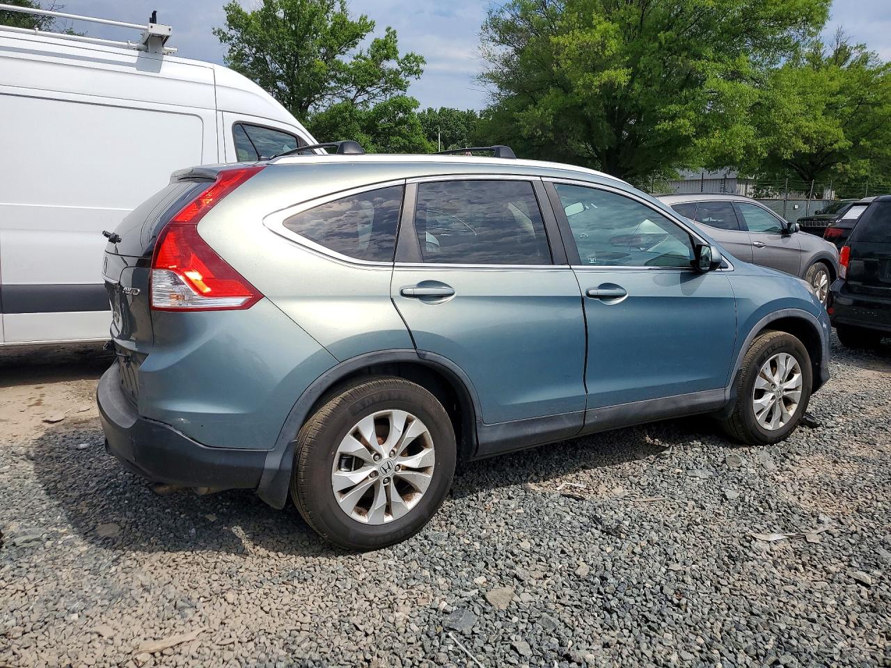 2012 Honda Cr-v Ex Blue vin: 5J6RM4H52CL051547