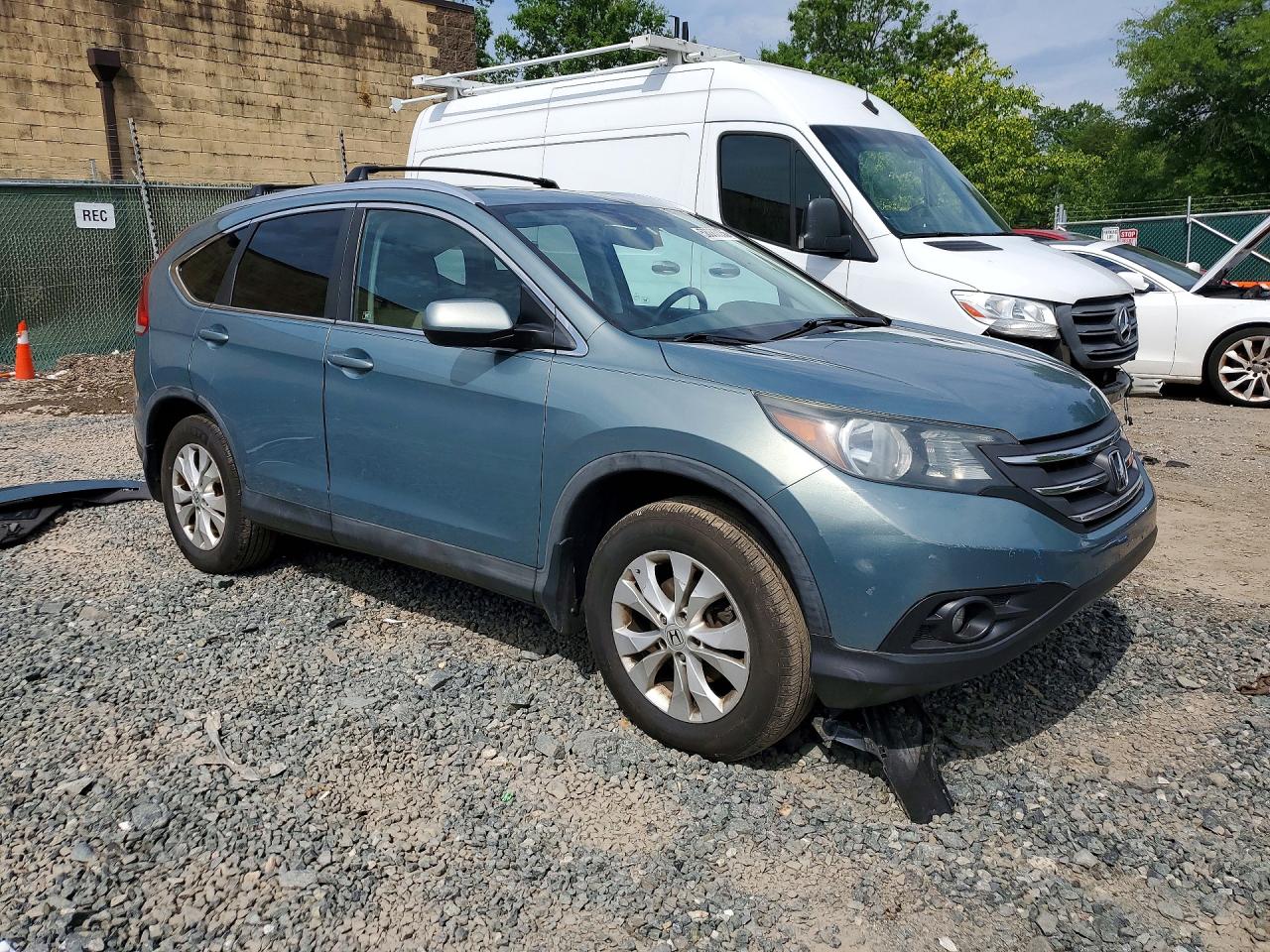 2012 Honda Cr-v Ex Blue vin: 5J6RM4H52CL051547