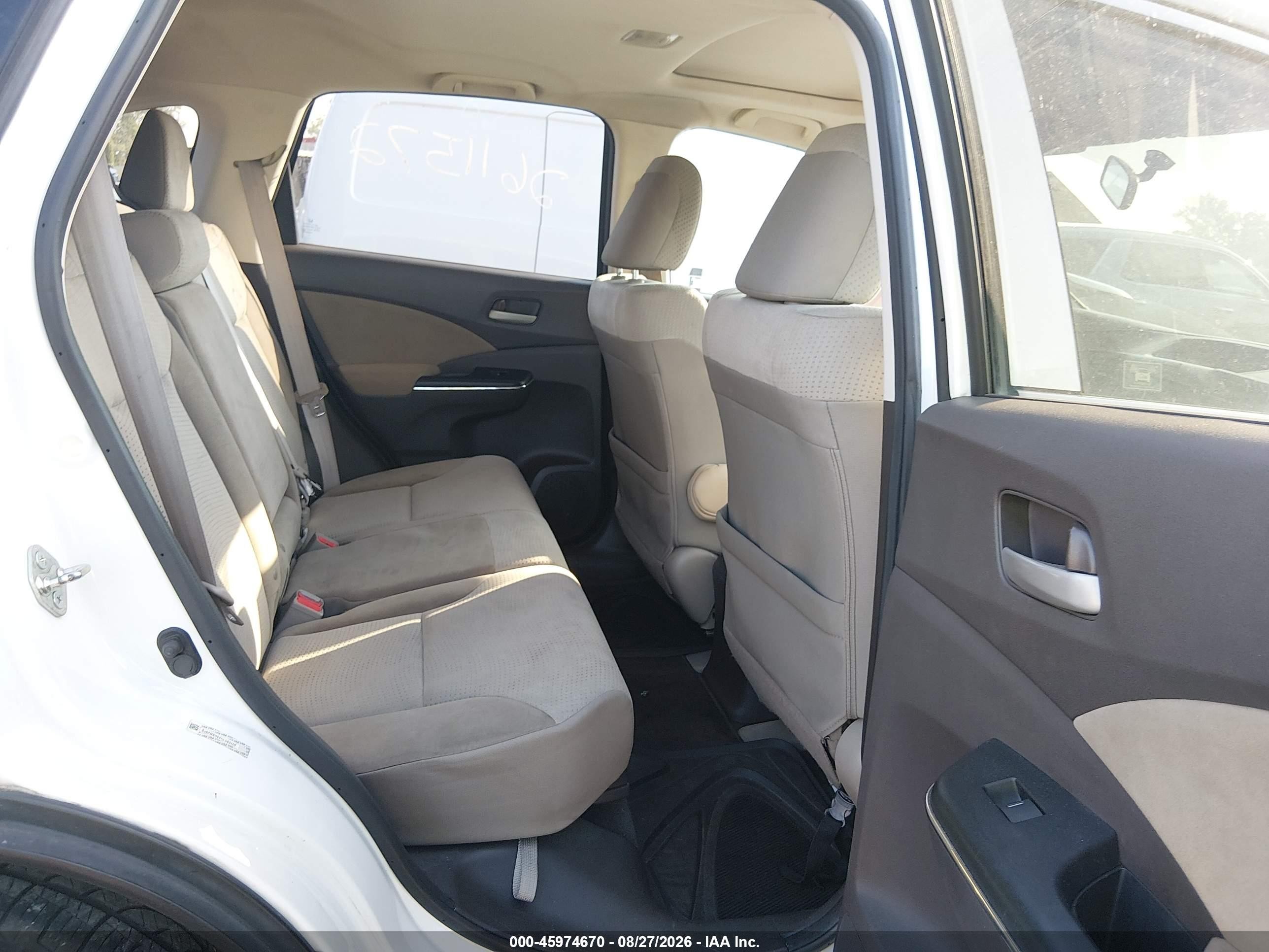 2012 Honda Cr-v Ex White vin: 5J6RM4H52CL083172