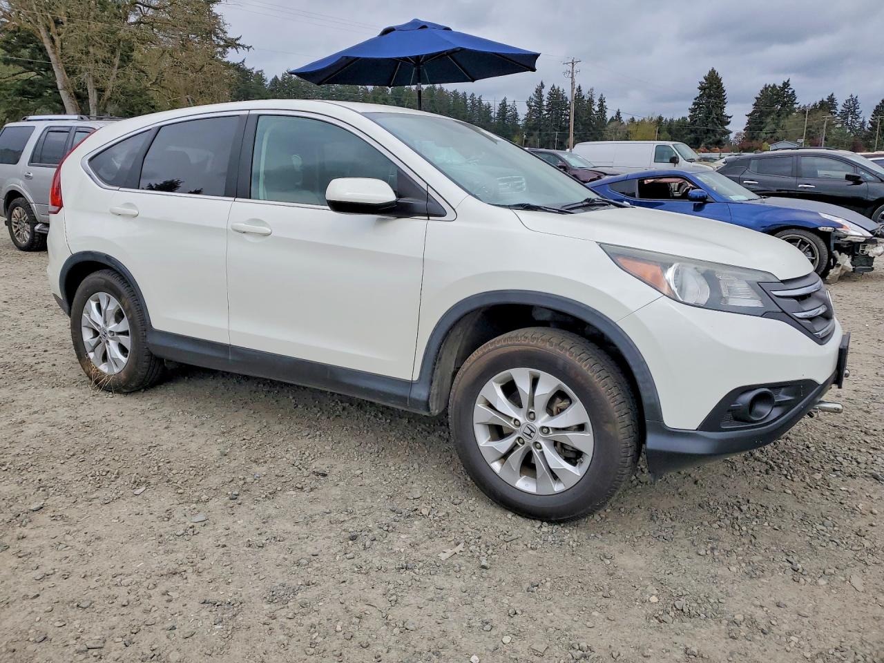 2013 Honda Cr-v Ex White vin: 5J6RM4H52DL021868