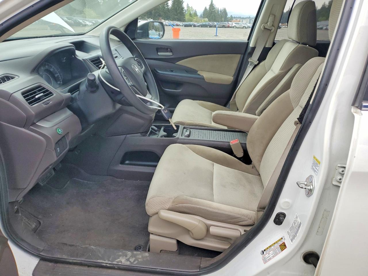 2013 Honda Cr-v Ex White vin: 5J6RM4H52DL021868
