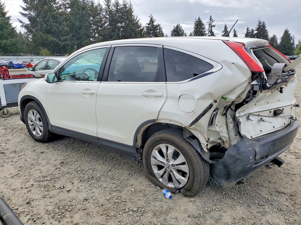 2013 Honda Cr-v Ex White vin: 5J6RM4H52DL021868