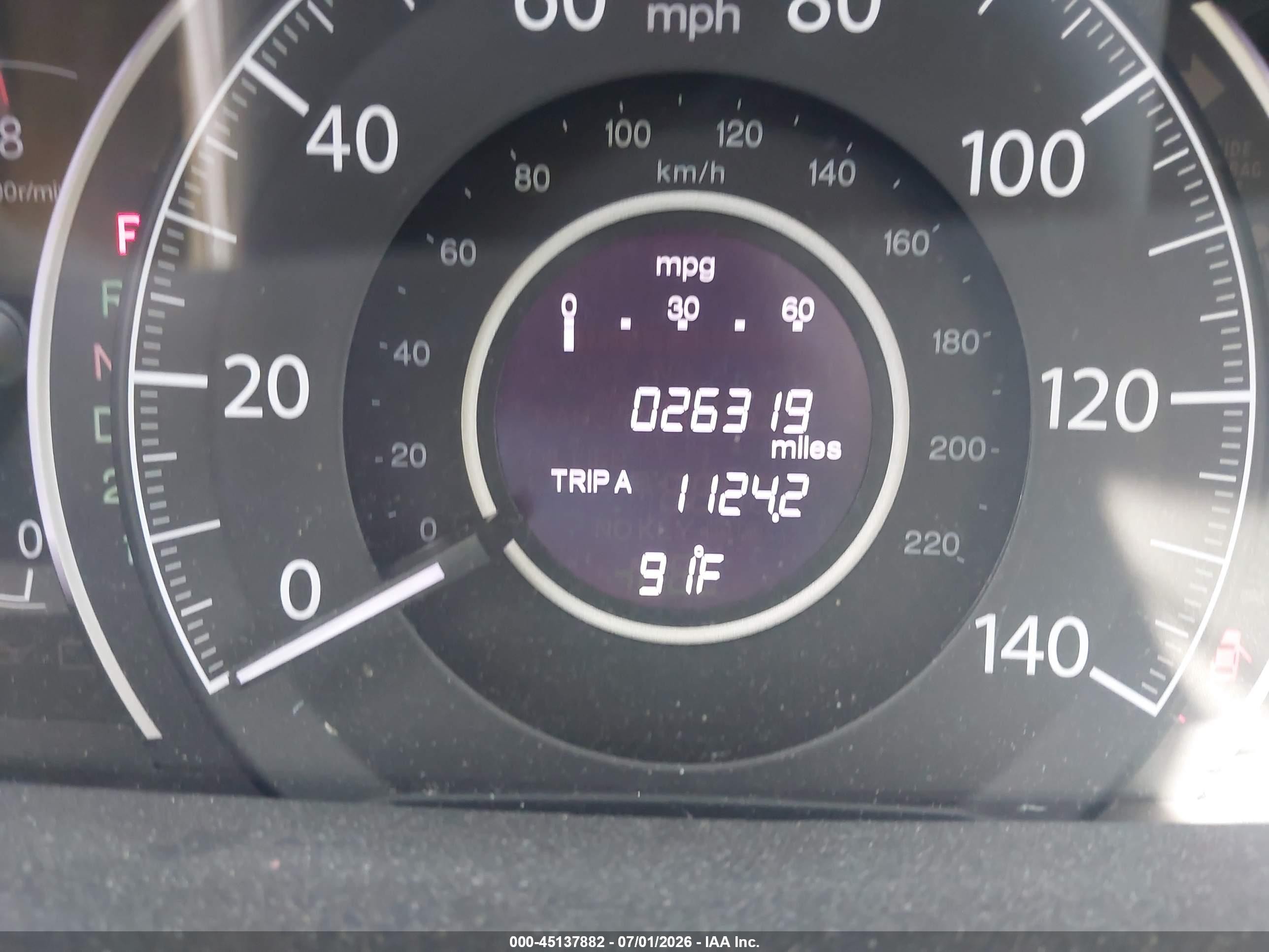 2013 Honda Cr-v Ex White vin: 5J6RM4H52DL030599