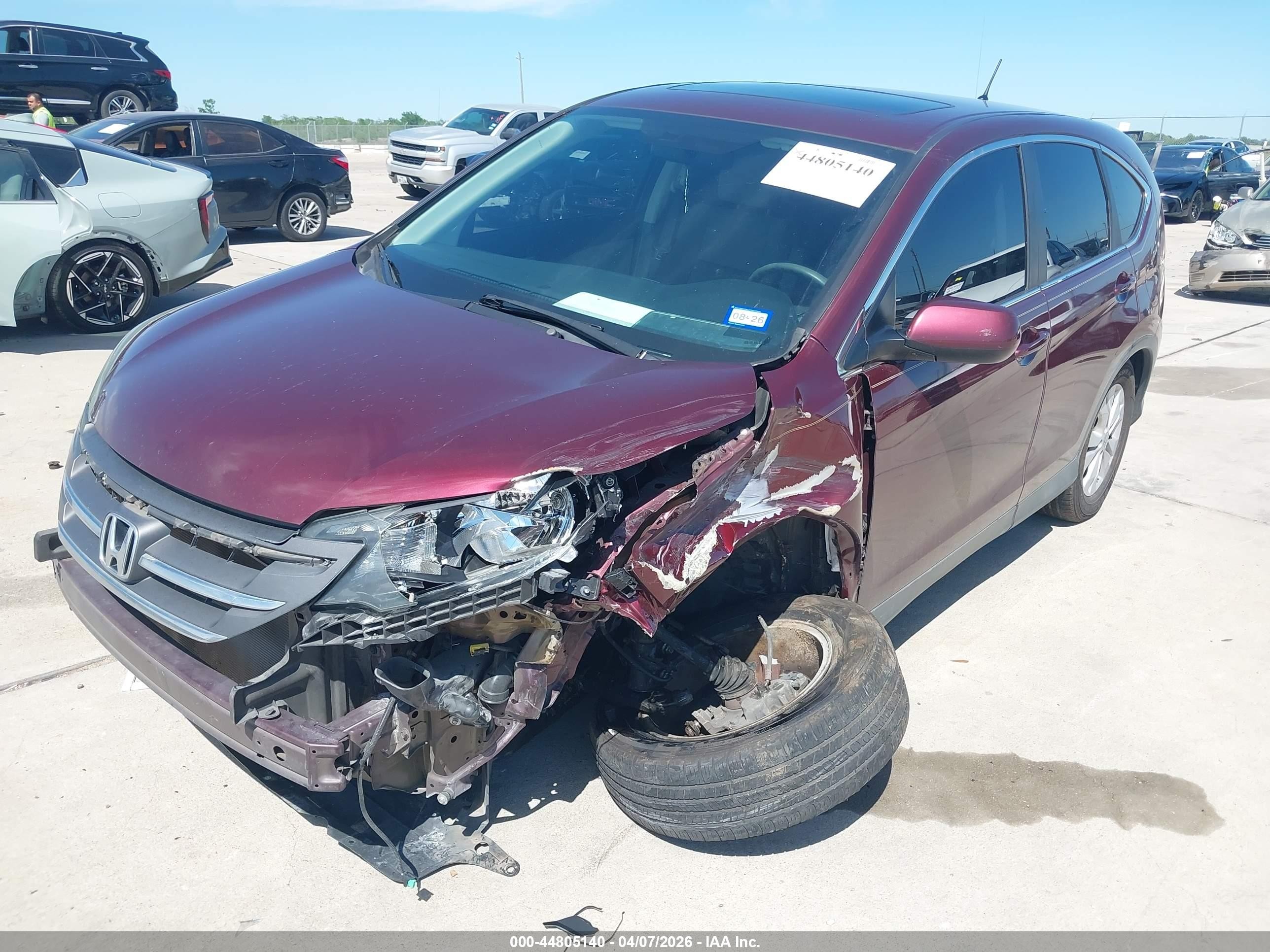 2013 Honda Cr-v Ex Бордовый vin: 5J6RM4H52DL036578