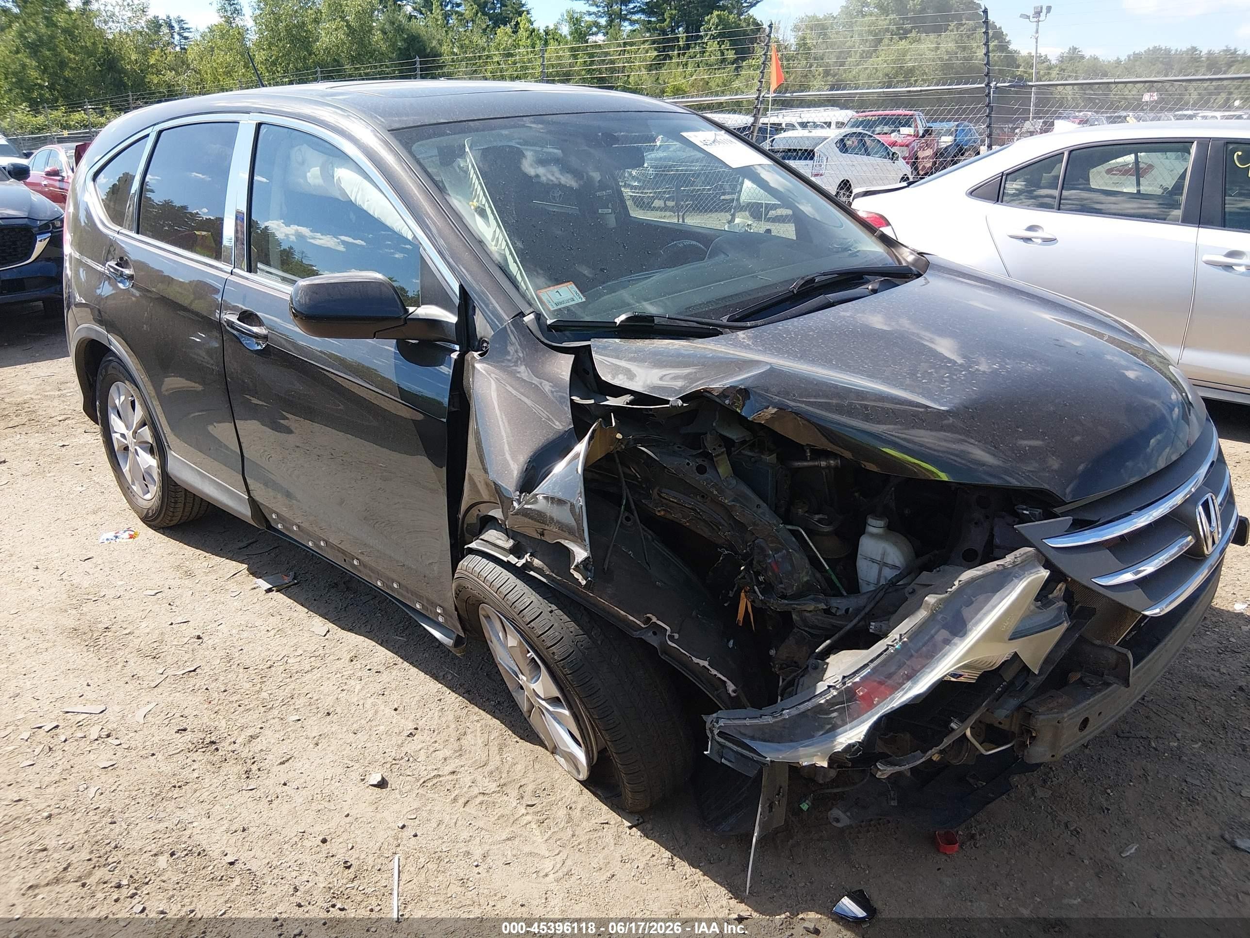 2013 Honda Cr-v Ex Черный vin: 5J6RM4H52DL057804